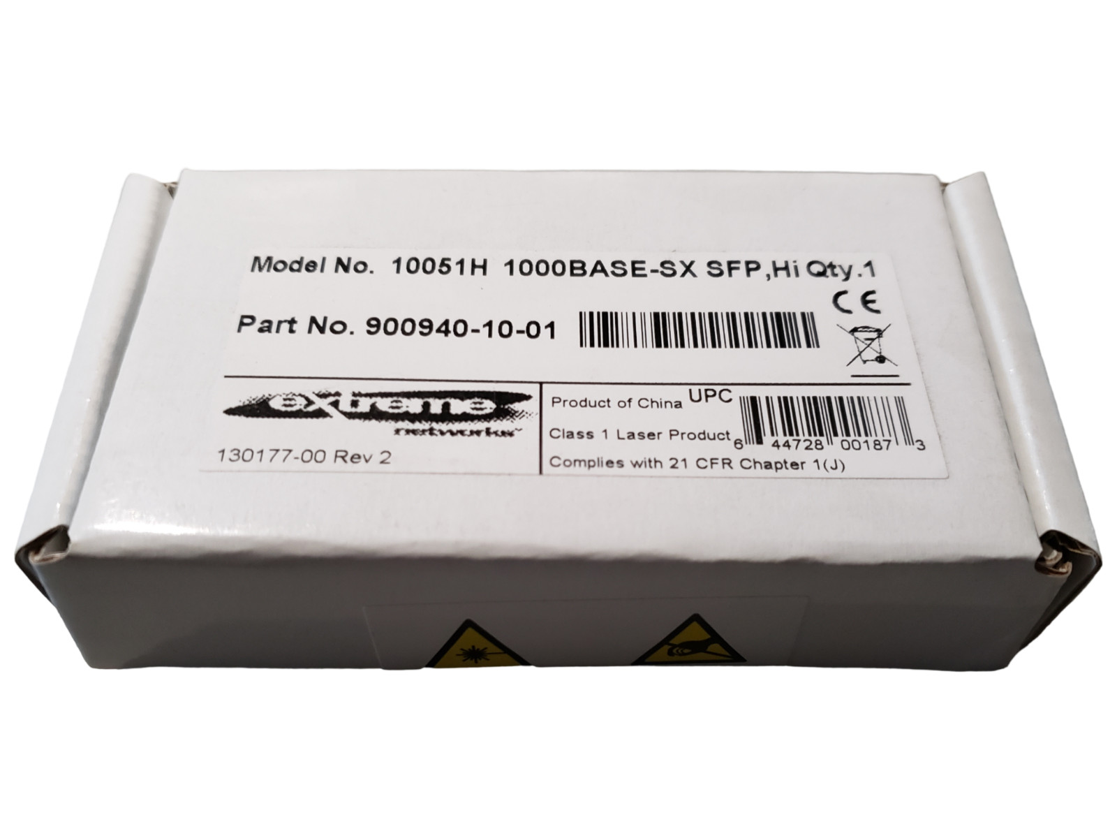 Genuine Sealed Extreme Networks 10051H 1000BASE-SX SFP Transceiver 900940-10-01