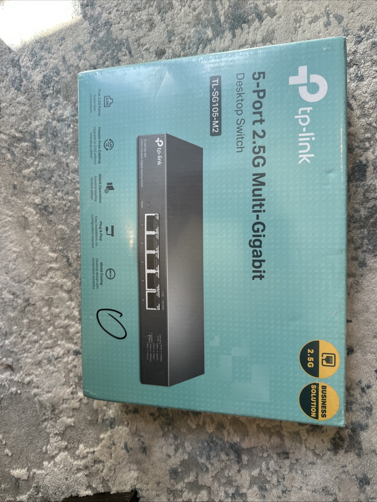 TP-Link TL-SG105-M2 5-Port 2.5G Multi-Gigabit Ethernet Desktop Switch RJ-45 New