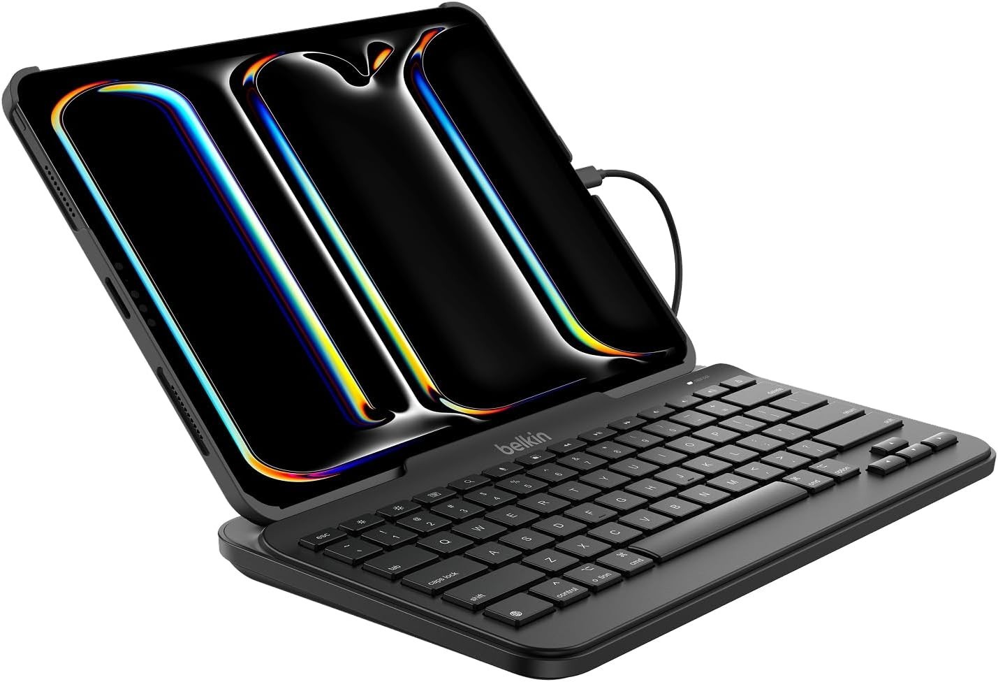 Belkin USB-C Wired Keyboard w/ iPad Stand Full Size Plug & Play NEW Open Box