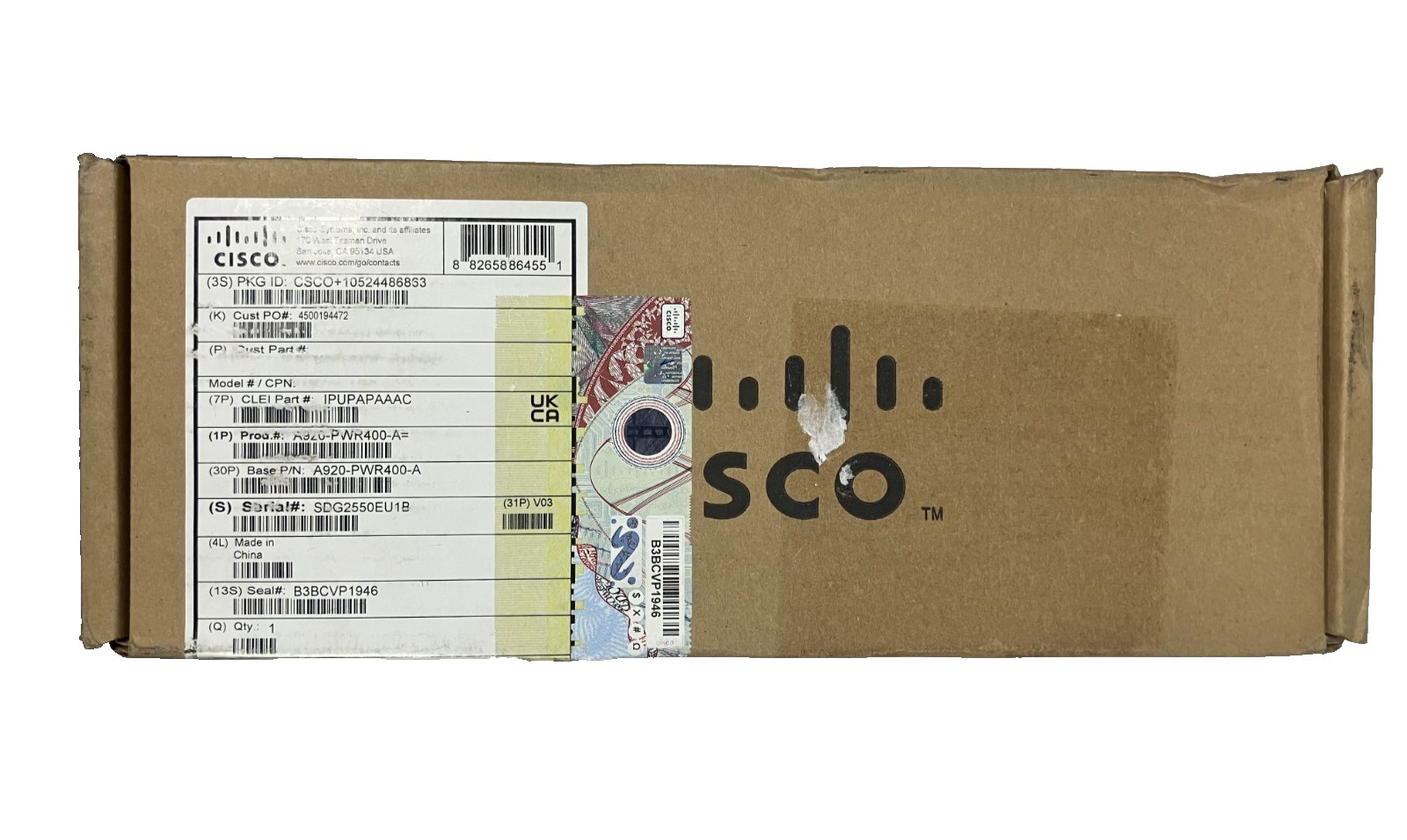 Cisco ASR 920 400W AC PSU Redundant Module A920-PWR400-A= New Open Box