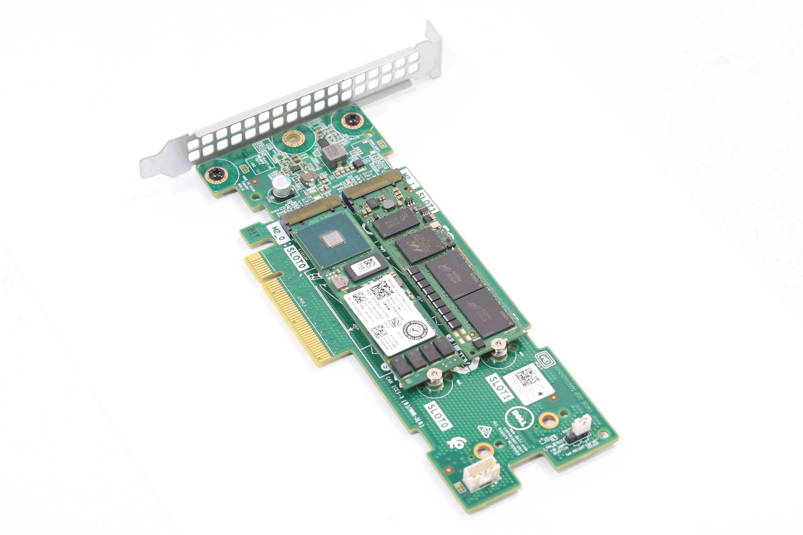 Dell Boss-S1 M.2 SATA PCIe SSD Adapter Card W/ 2x240GB SSD Dell P/N: 0M7W47