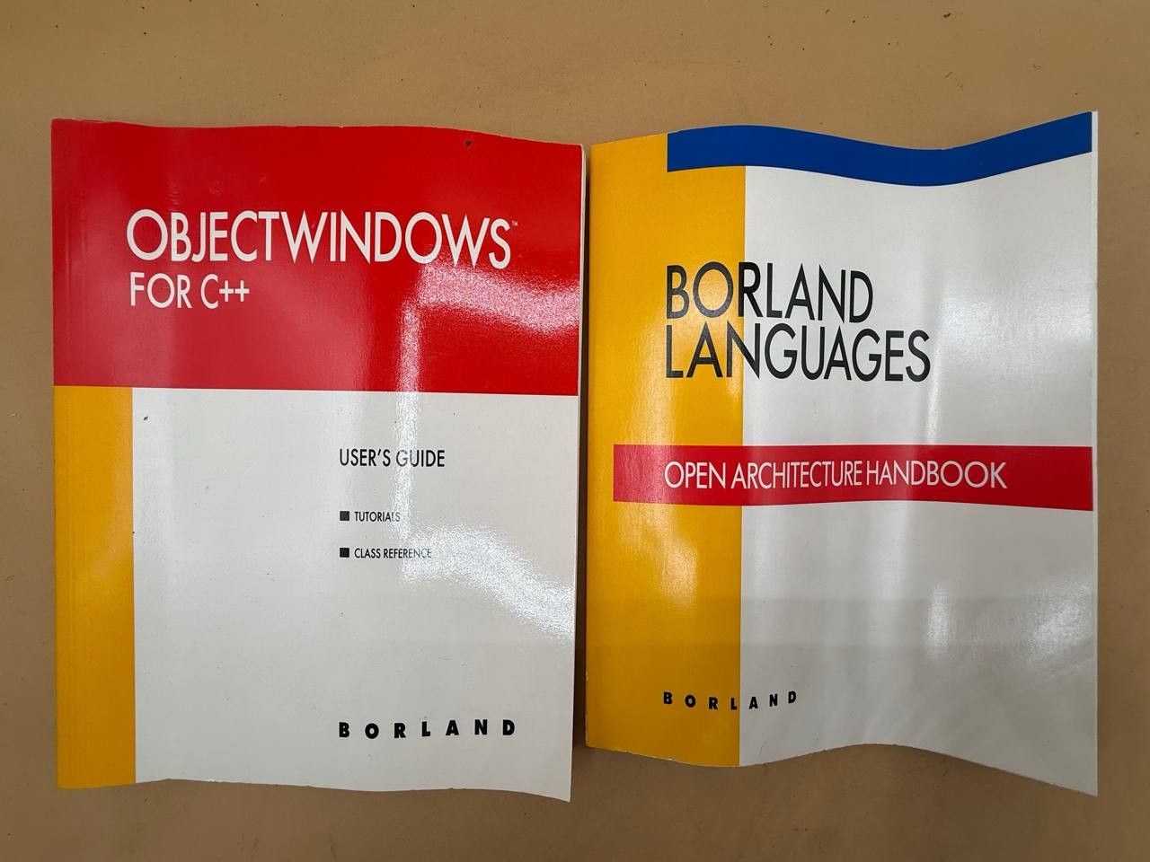 Lot of 2 Borland Object Windows for C++ User's Guide Open Architecture