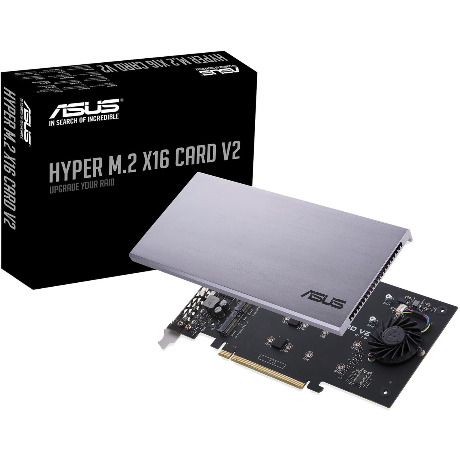 ASUS Hyper M.2 x16 NVMe Expansion Card PCIe 3.0 RAID Support for Intel AMD