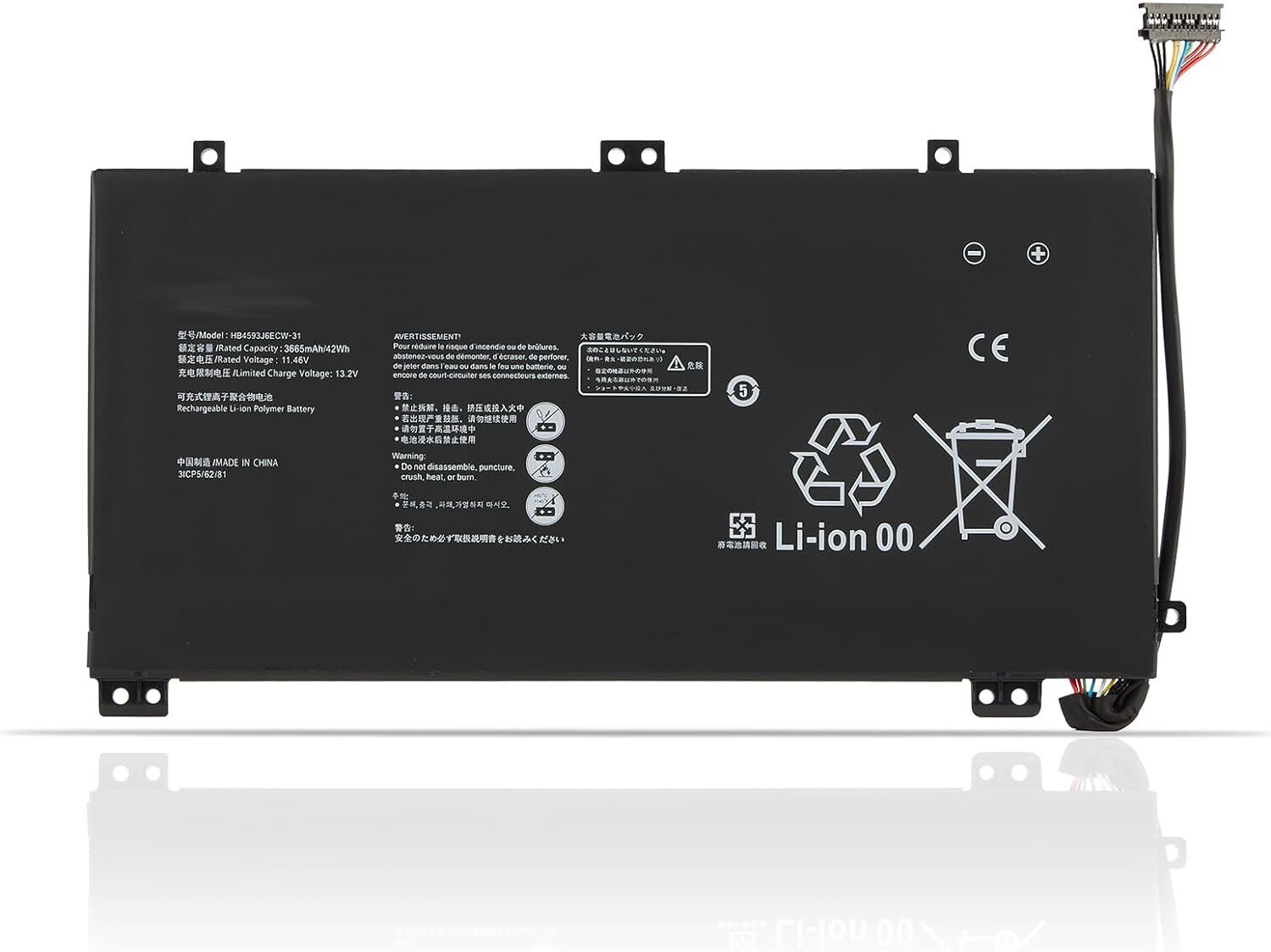 HB4593J6ECW-31 Battery for Huawei MateBook 13 WRT-WX9 WRT-W19 WRT-W09 WRT-W29