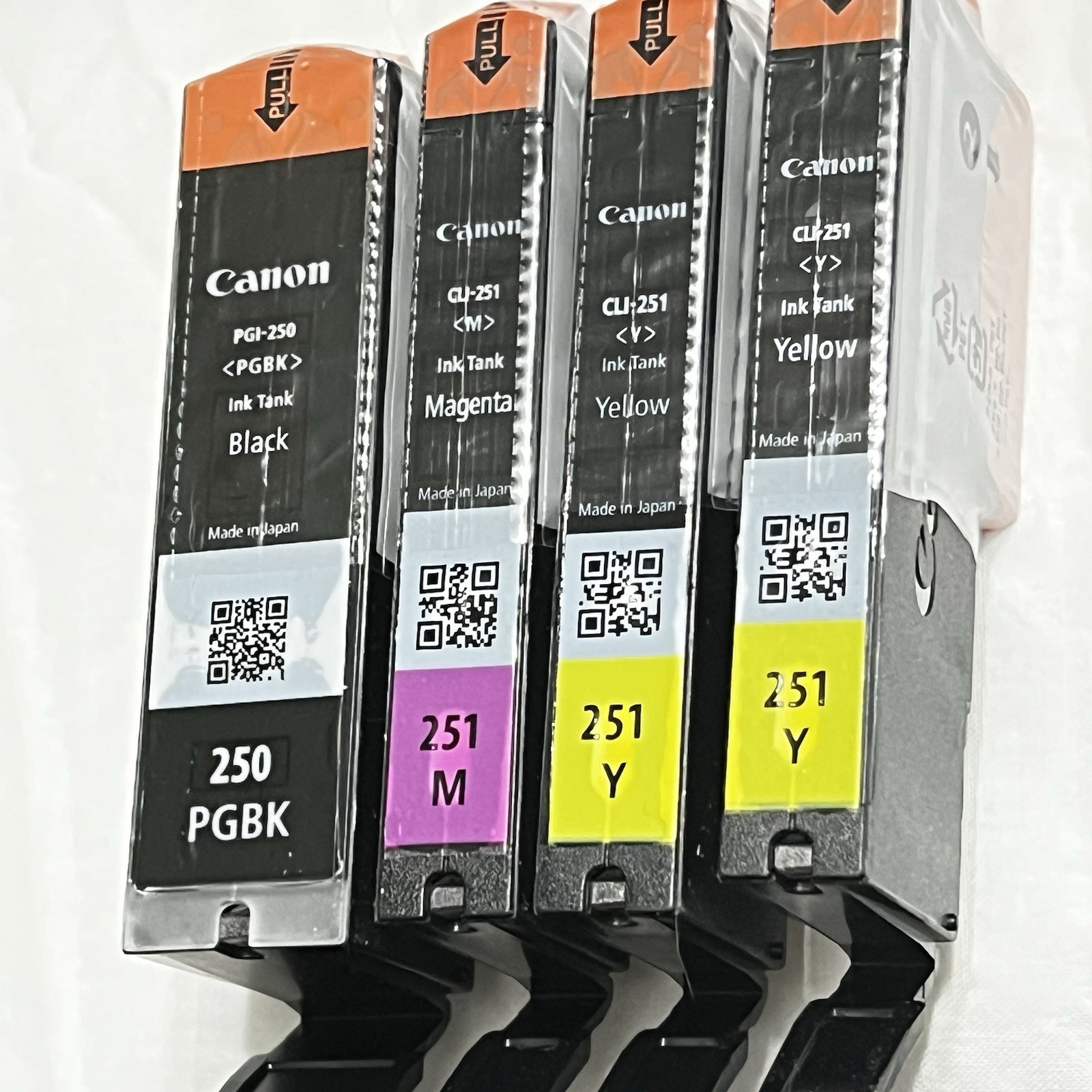 Canon 250 251 Ink Cartridge PGI250 CLI251 Set of 4 NEW OEM Genuine Sealed No Box
