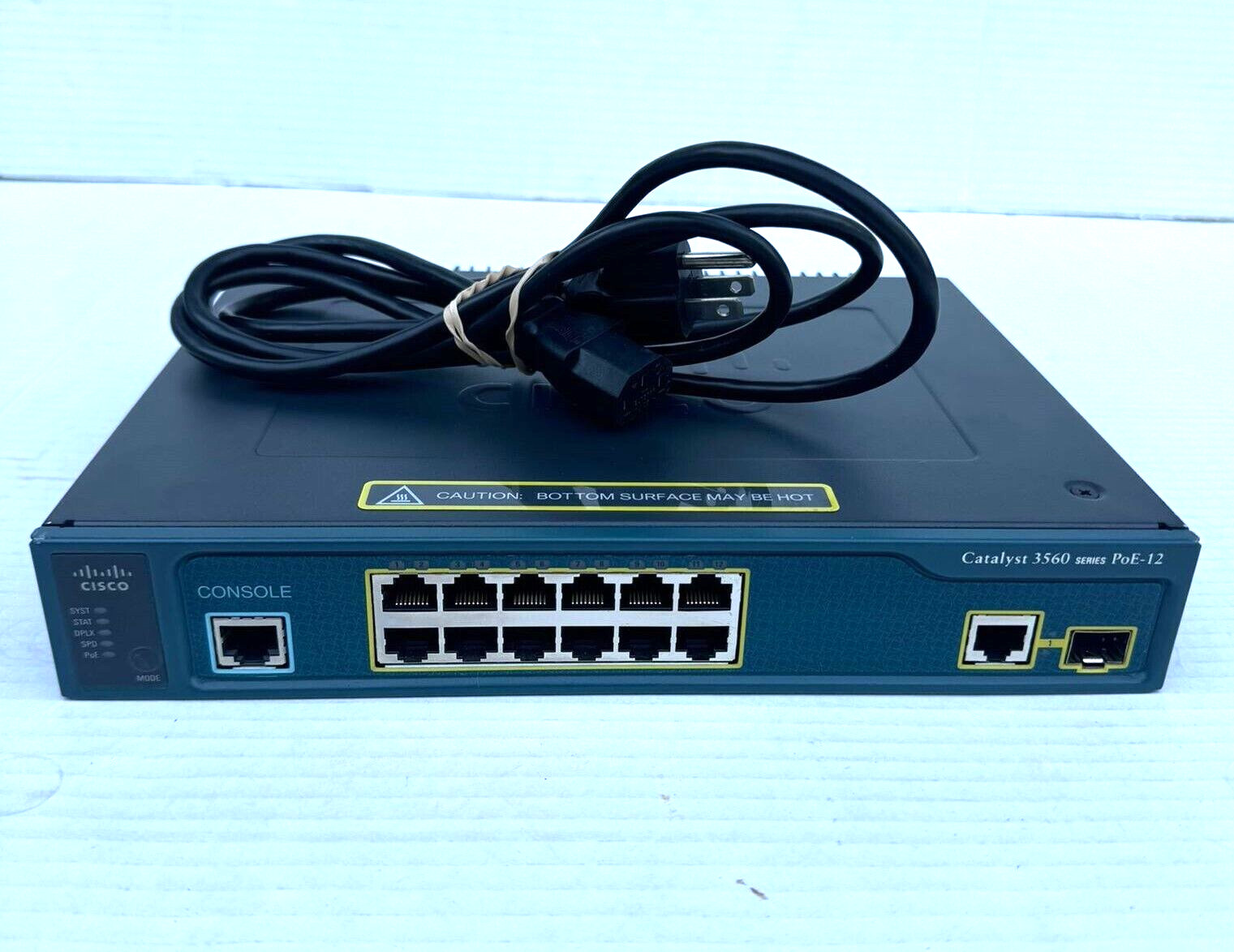 CISCO Catalyst 3560 Series Poe-12   Ethernet Switch WS-C3560-12PC-S