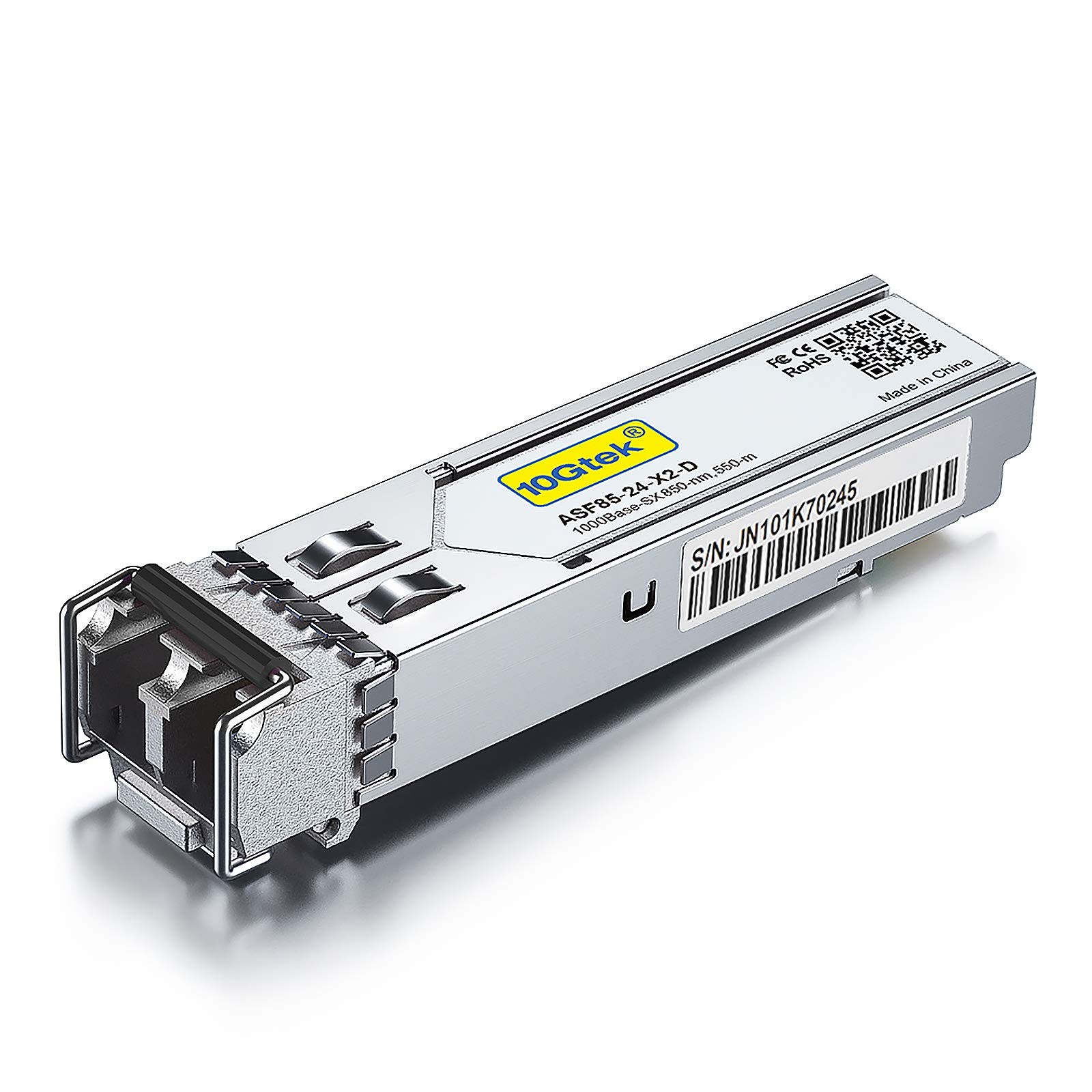 1.25G SFP 1000BaseSX Multimode LC Fiber Transceiver Module, 850nm MMF, 550m, ...