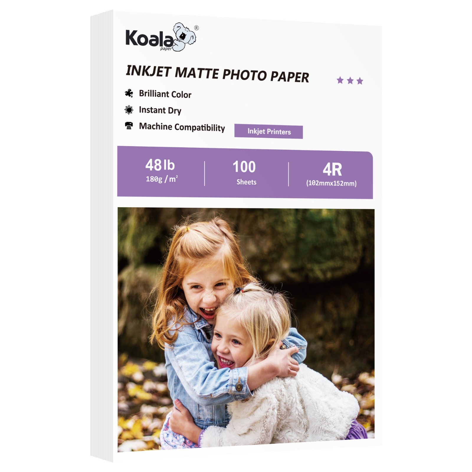 Lot Koala Premium Matte Photo Paper 4x6 8.5x11 8.5x14 for Inkjet Printers 48lb