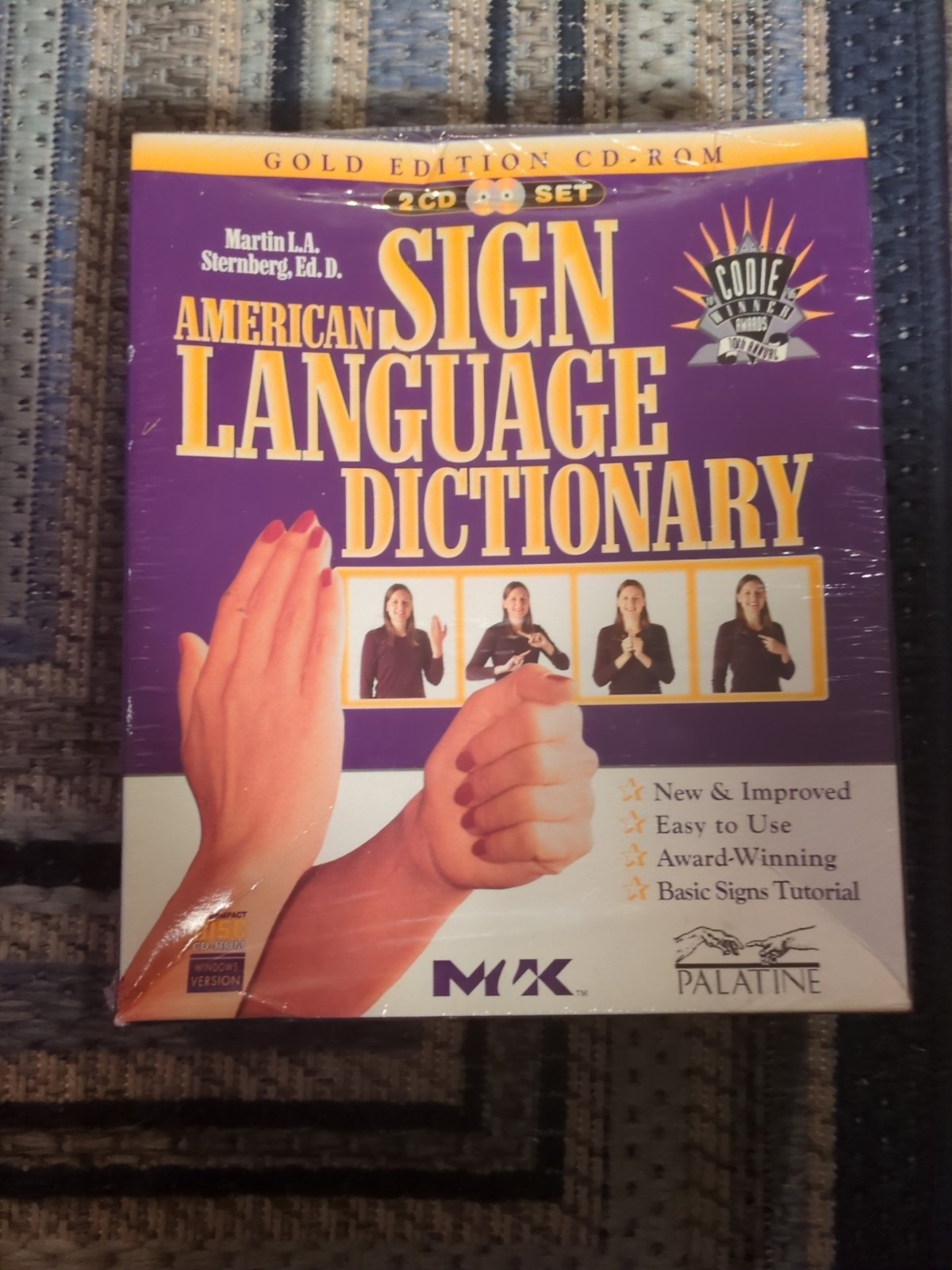 NEW & SEALED American Sign Language for Kids & ASL Dictionary Learning CD-ROM