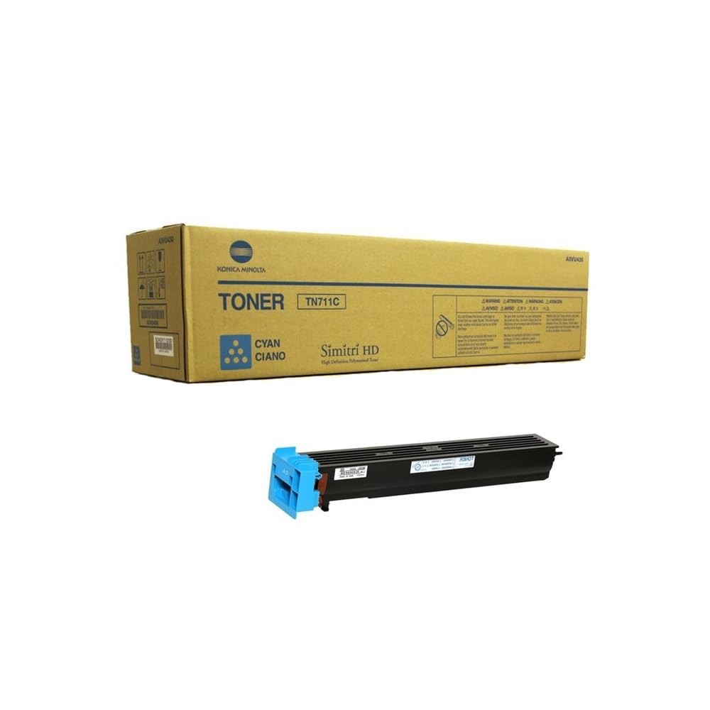 Original Konica Minolta TN711C Cyan Toner. New Sealed Box, We Ship Fast