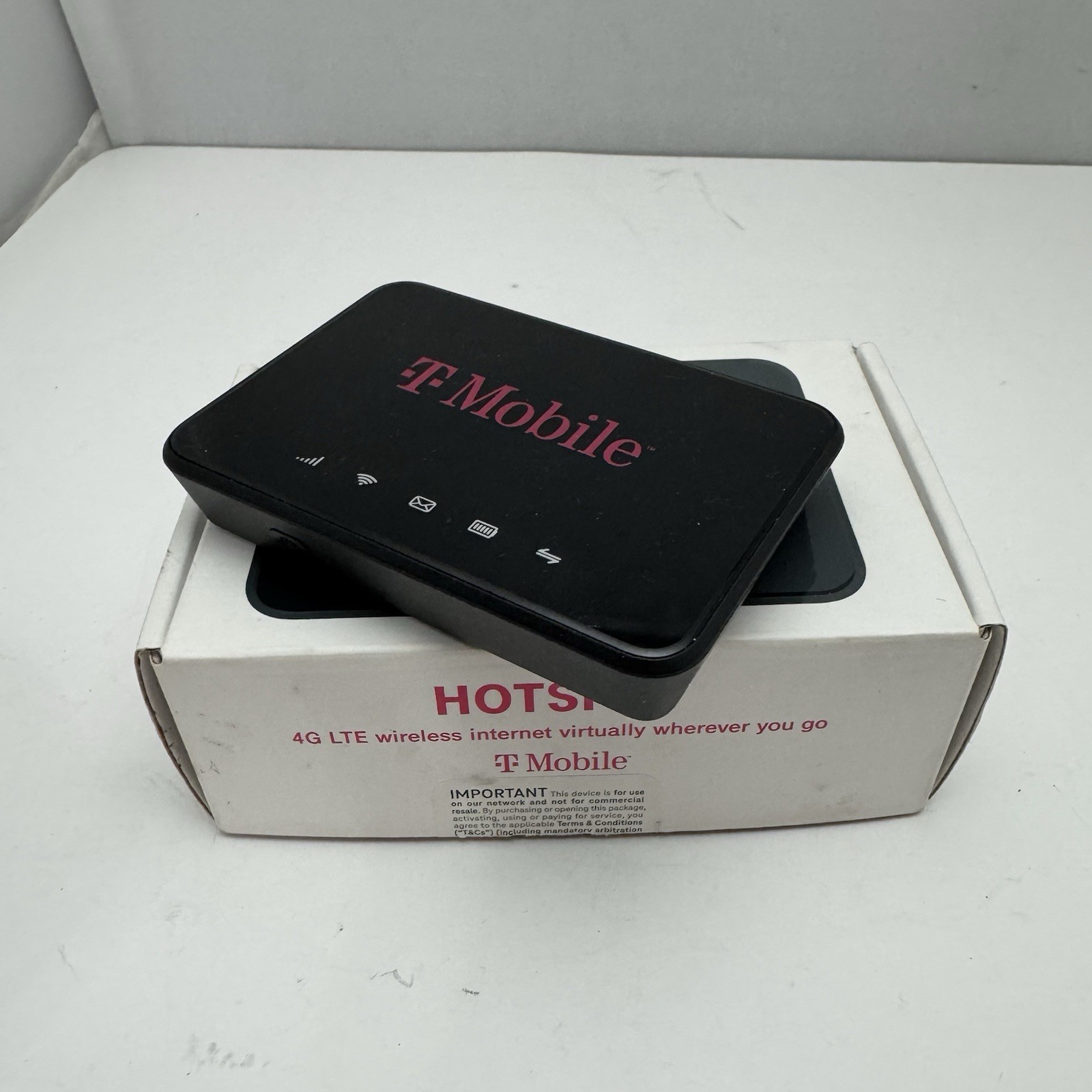 Lot Of 2 T-Mobile TMO HS1 4G LTE Portable WiFi Hotspot Device Black Used