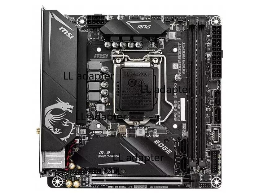 MSI MPG B460I GAMING EDGE WIFI LGA 1200 Intel B460 Mini ITX Intel Motherboard