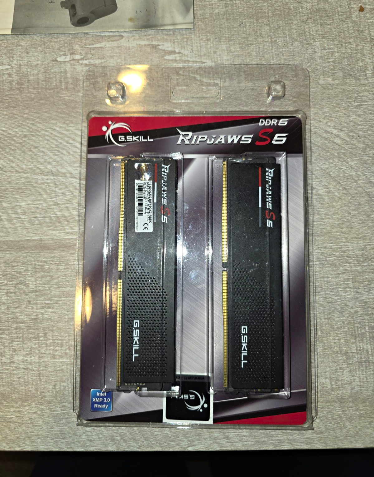G.SKILL Ripjaws S5 Series DDR5 RAM (Intel XMP 3.0 32GB (2x16GB), Matte Black
