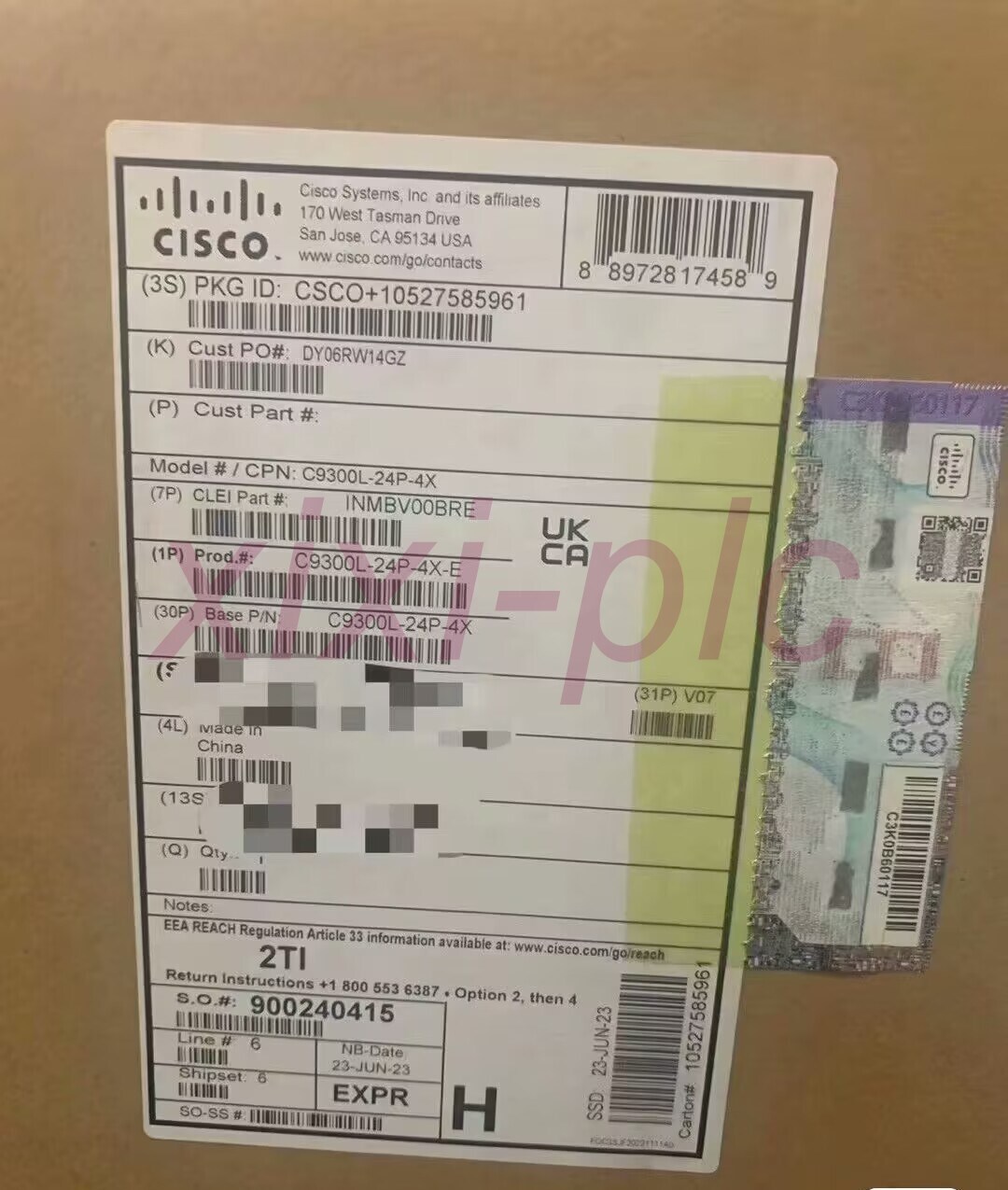 1pcs Cisco C9300L-24P-4X-E  exchange board New Fast Shipping FedEx or DHL