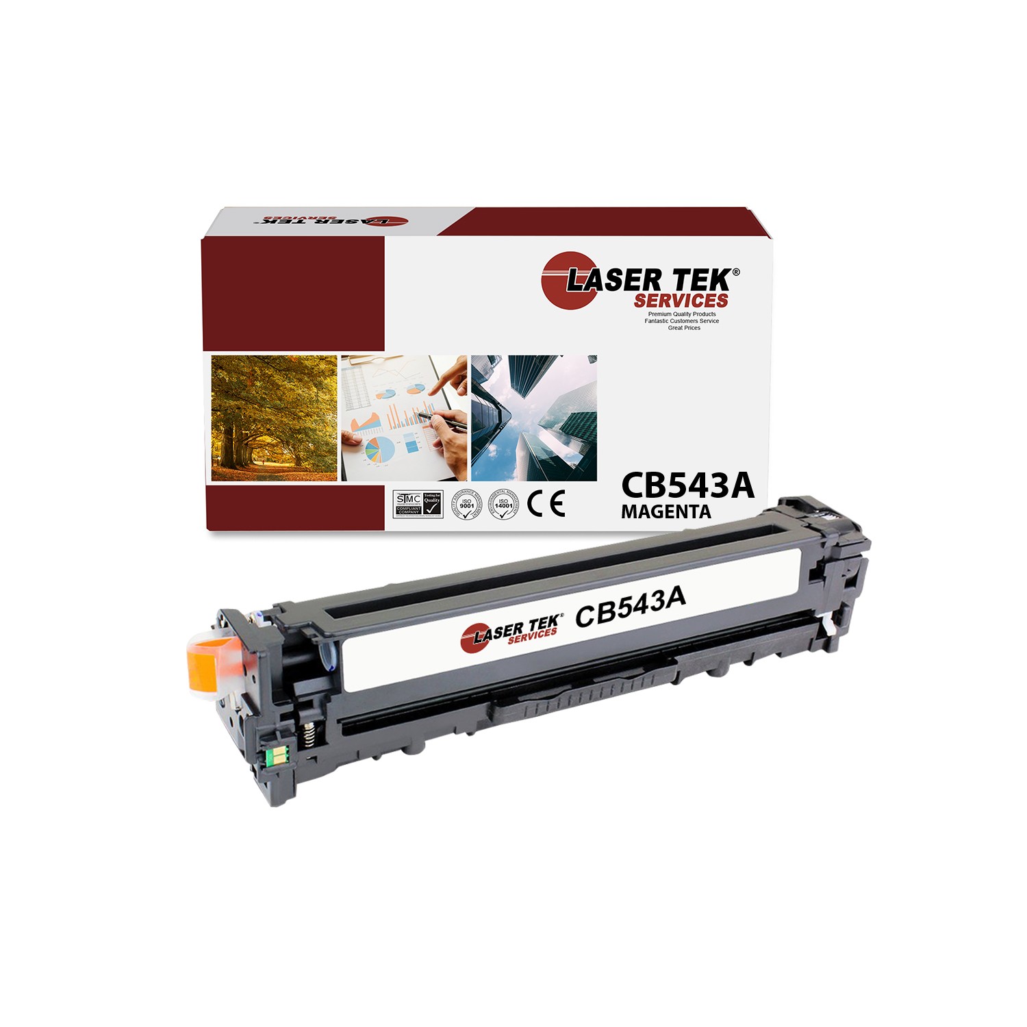 LTS 125A CB543A Magenta Compatible for HP LaserJet CP1215 CP1515N Cartridge
