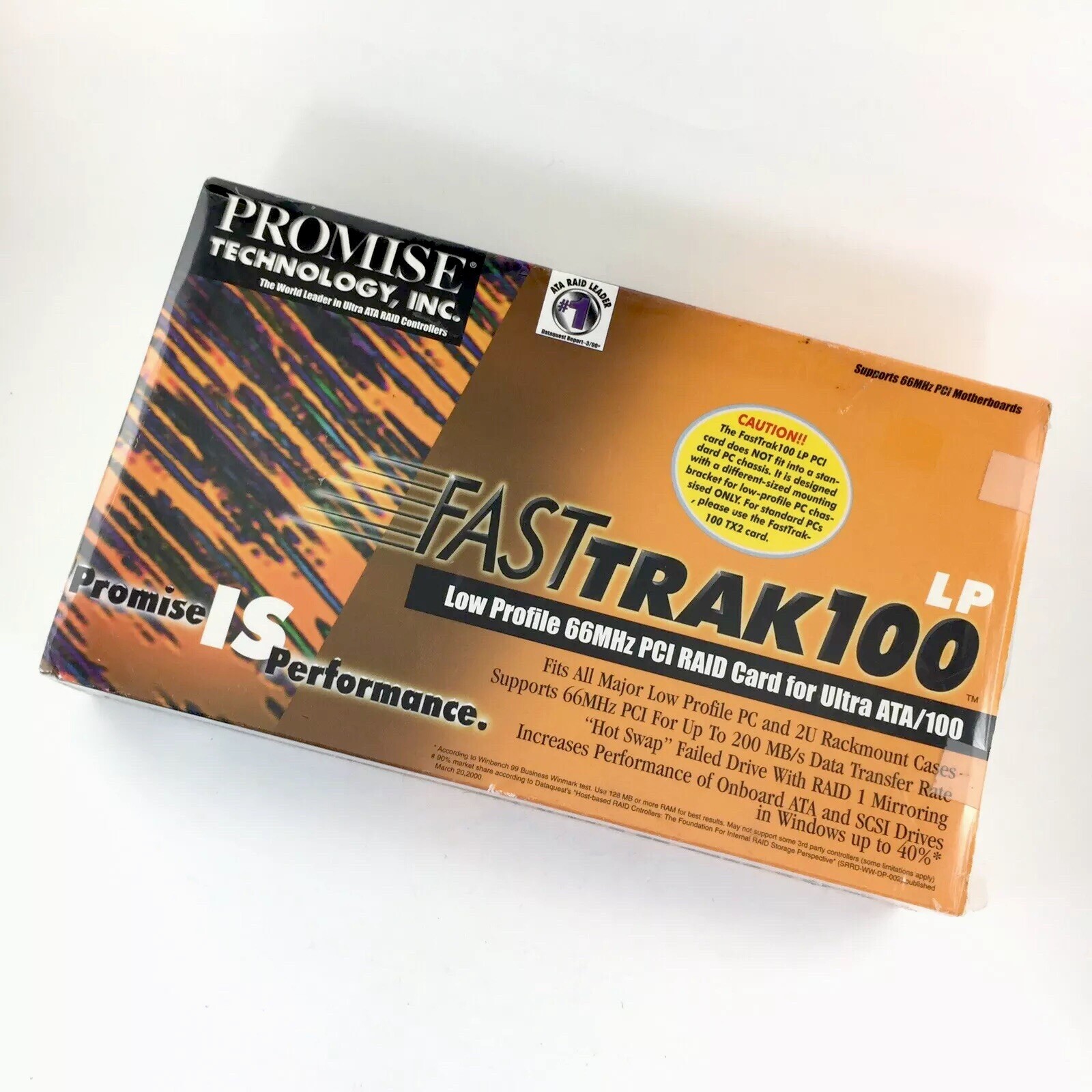 Promise Technology FASTTrak 100 LP RAID Card Ultra ATA-100 Low Profile 66 Mhz