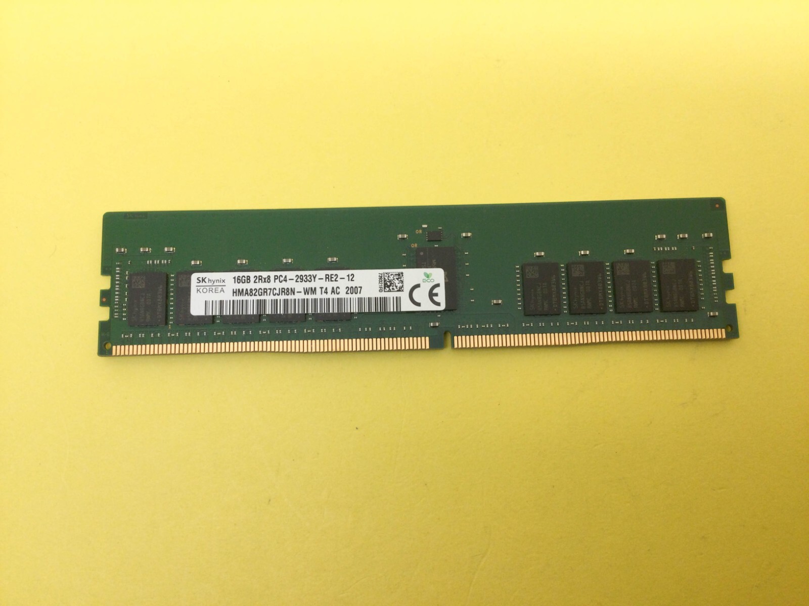 HYNIX 16GB (1X16GB) 2RX8 PC4-2933Y DDR4 SERVER MEMORY HMA82GR7CJR8N-WM