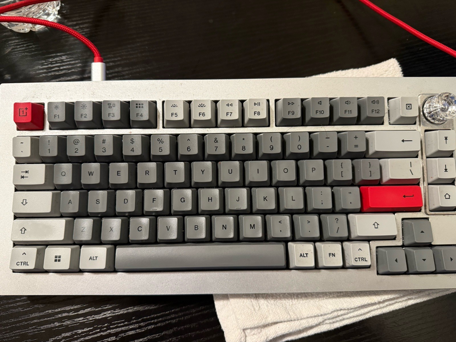One Plus Keyboard 81 Pro Winter Bonfire Mechanical Tactile Dark Grey USB Type-C