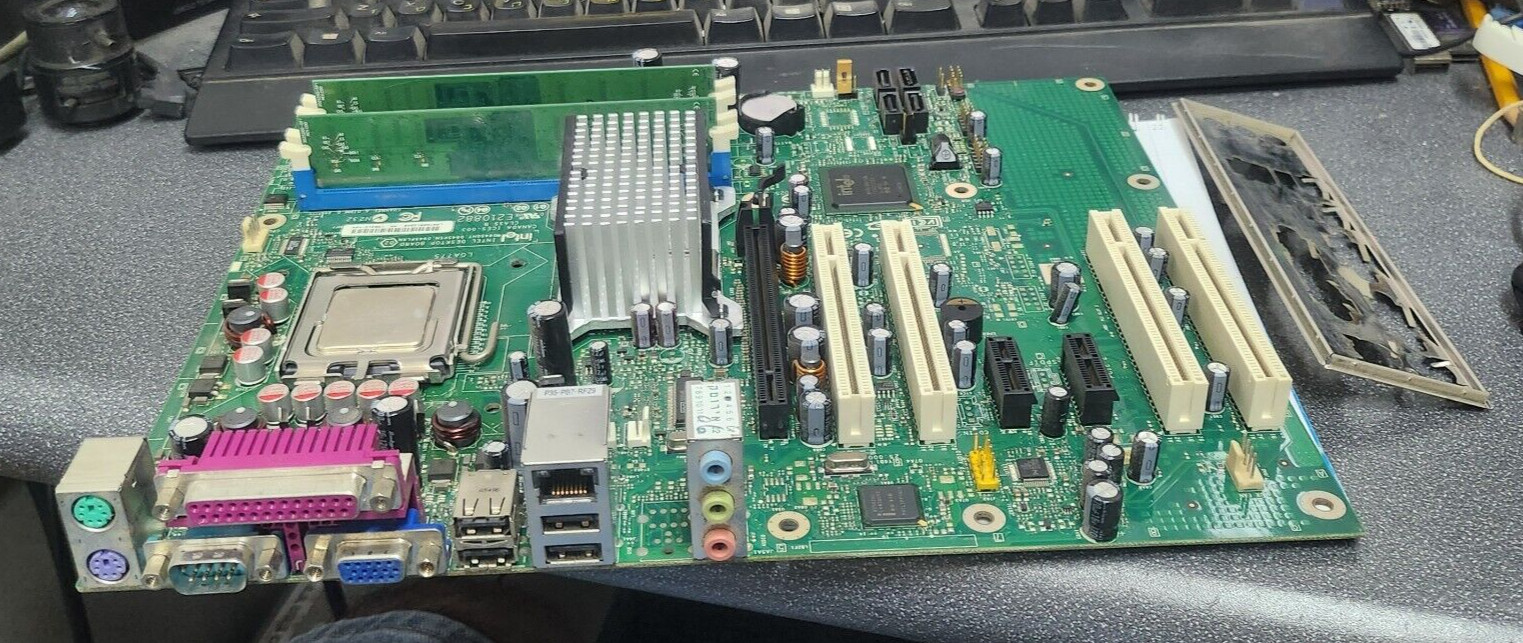 Intel D945GNT D945PSN D945PLRN LGA775 Motherboard w/3.40Ghz SL9QB CPU, 1GB & I/O