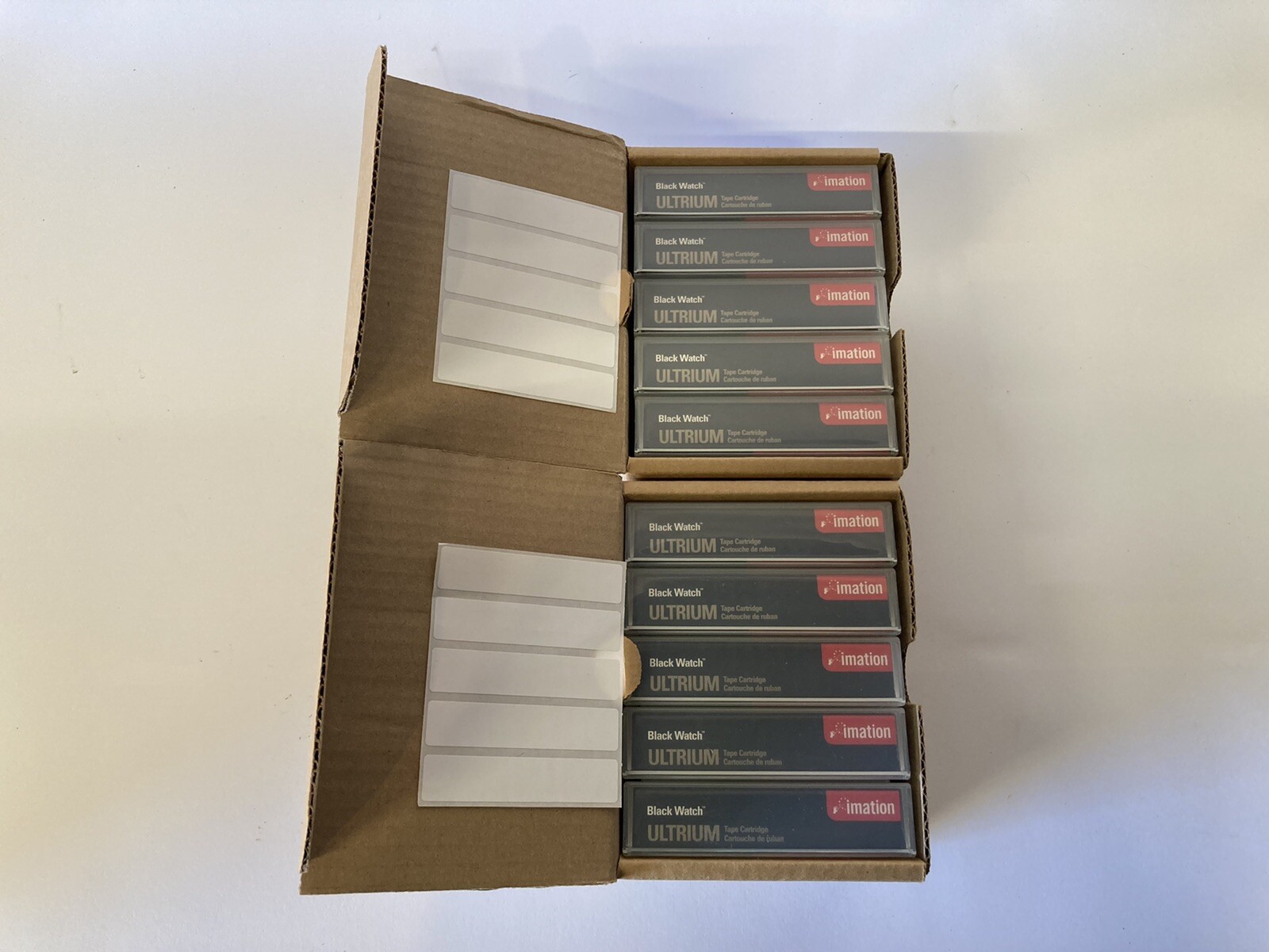 LOT 10 Imation 16598 BlackWatch Ultrium LTO-2 Data Tape Cartridge 400GB/200GB