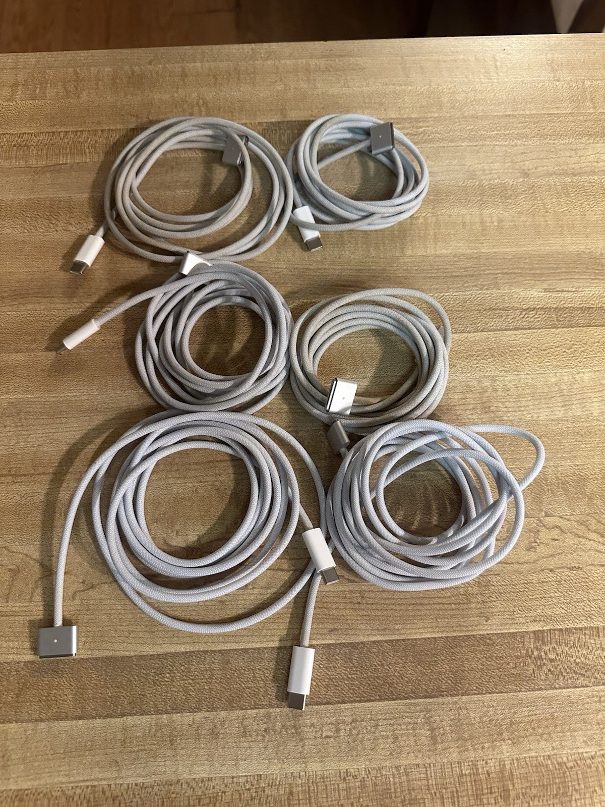 Lot Of 6 Genuine Apple USB-C to MagSafe 3 charging Cable  for macbook
