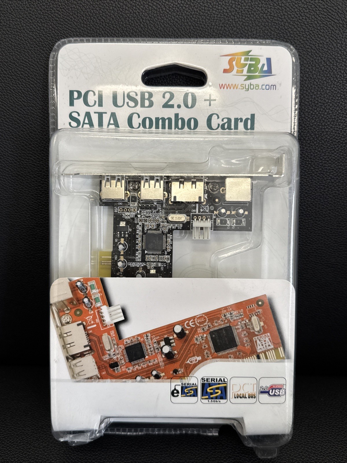 Syba PCI USB 2.0 + SATA Combo Card - NEW