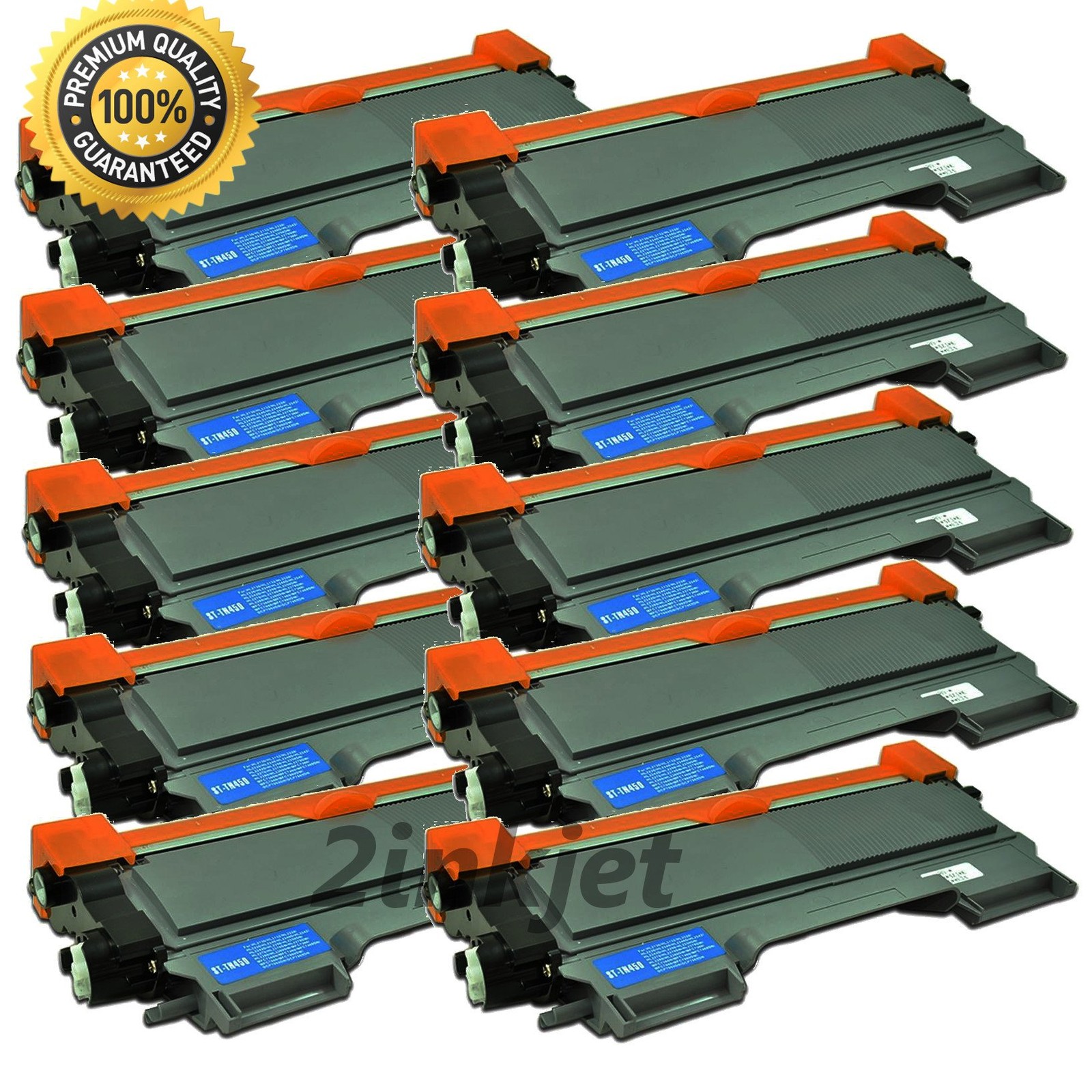 10 PK TN-420 450 Toner Cartridge For Bro. TN450 HL-2220 2240 2270DW MFC-7360N
