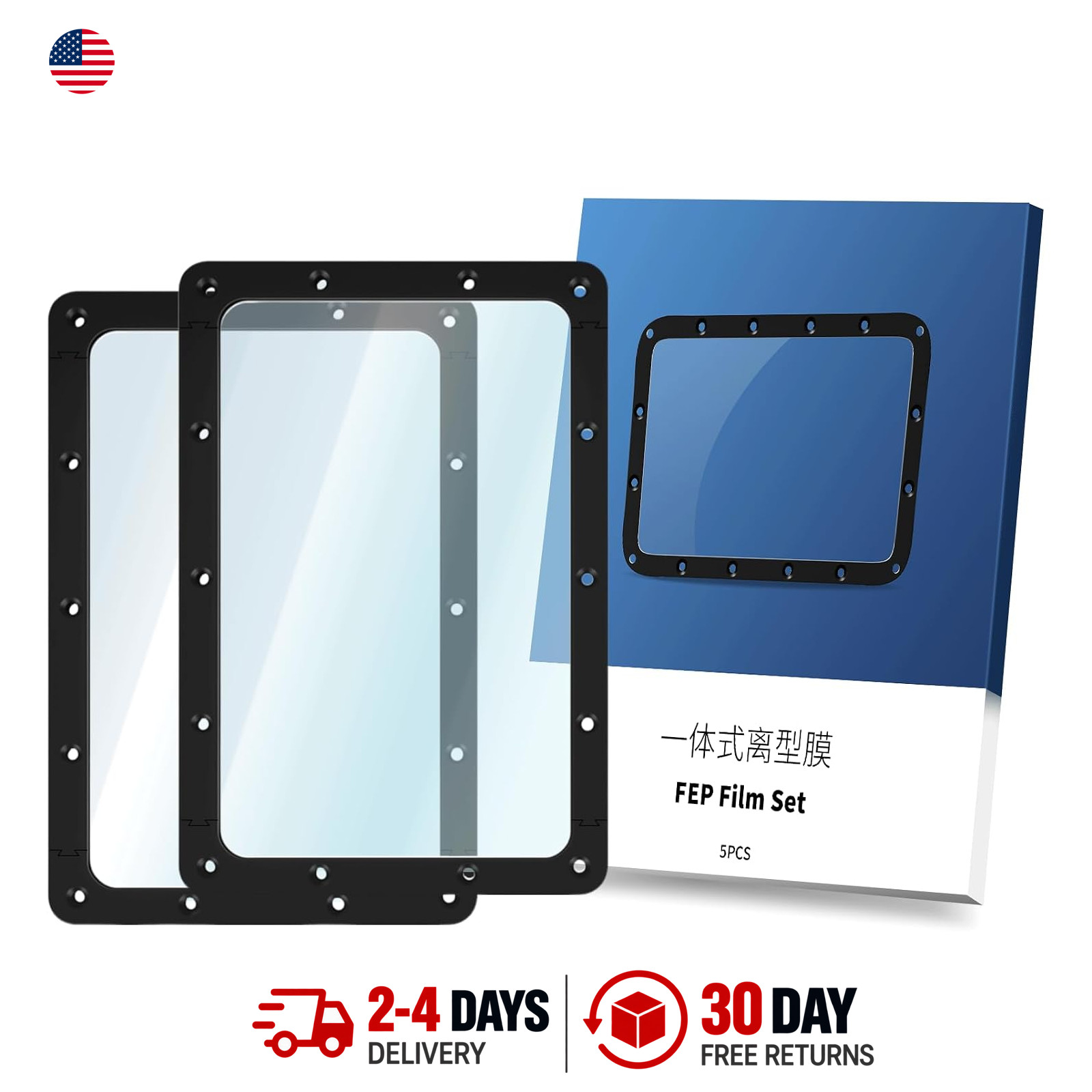 FEP Release Films 173x115.4x0.15mm for Resin Vat Replacement Compatible with