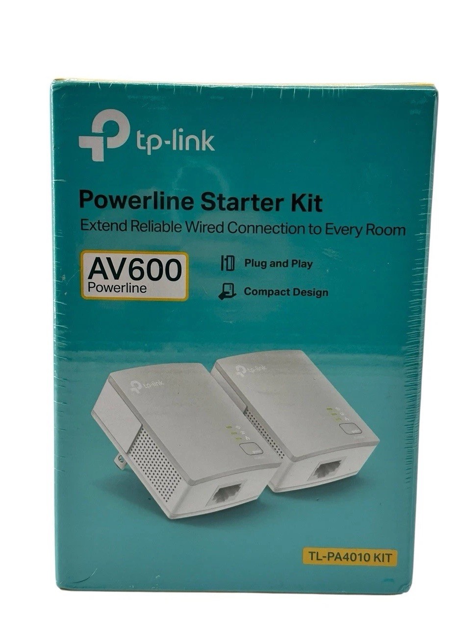 TP-Link AV600 Powerline Starter Kit TL-PA4010 KIT - Brand New Sealed In Box