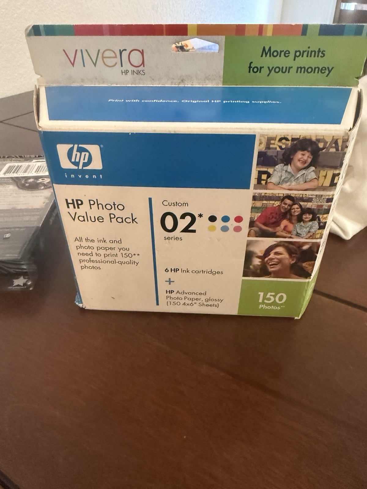 Combo-Pack Genuine HP 02 Series 5-Pack Vivera Ink Cartridges, CC604FN - SEALED