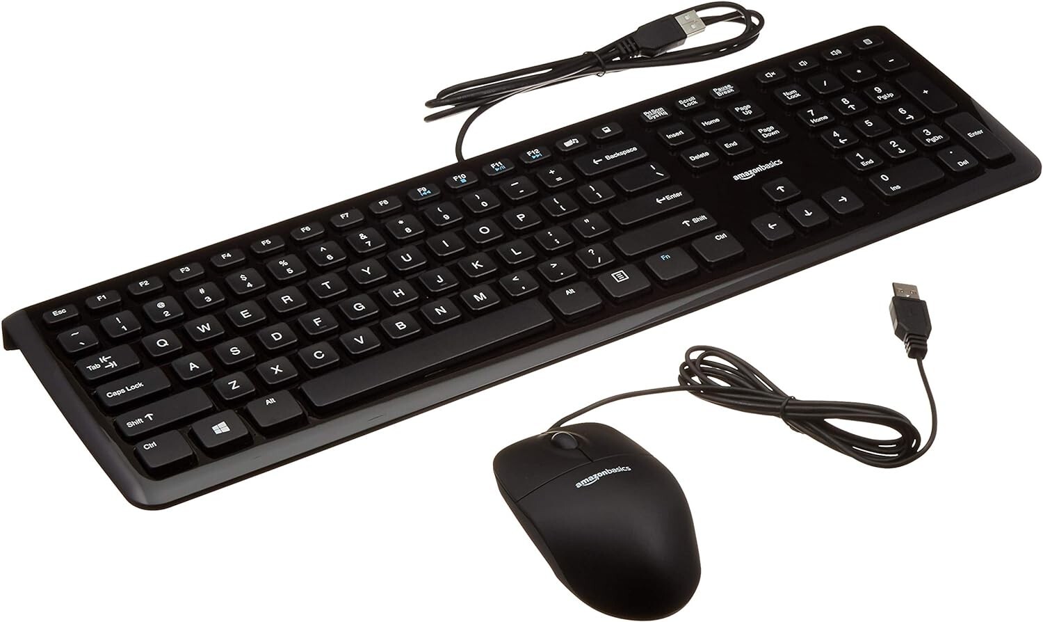 NEW - AMAZON BASICS WIRED KEYBOARD AND MOUSE COMBO