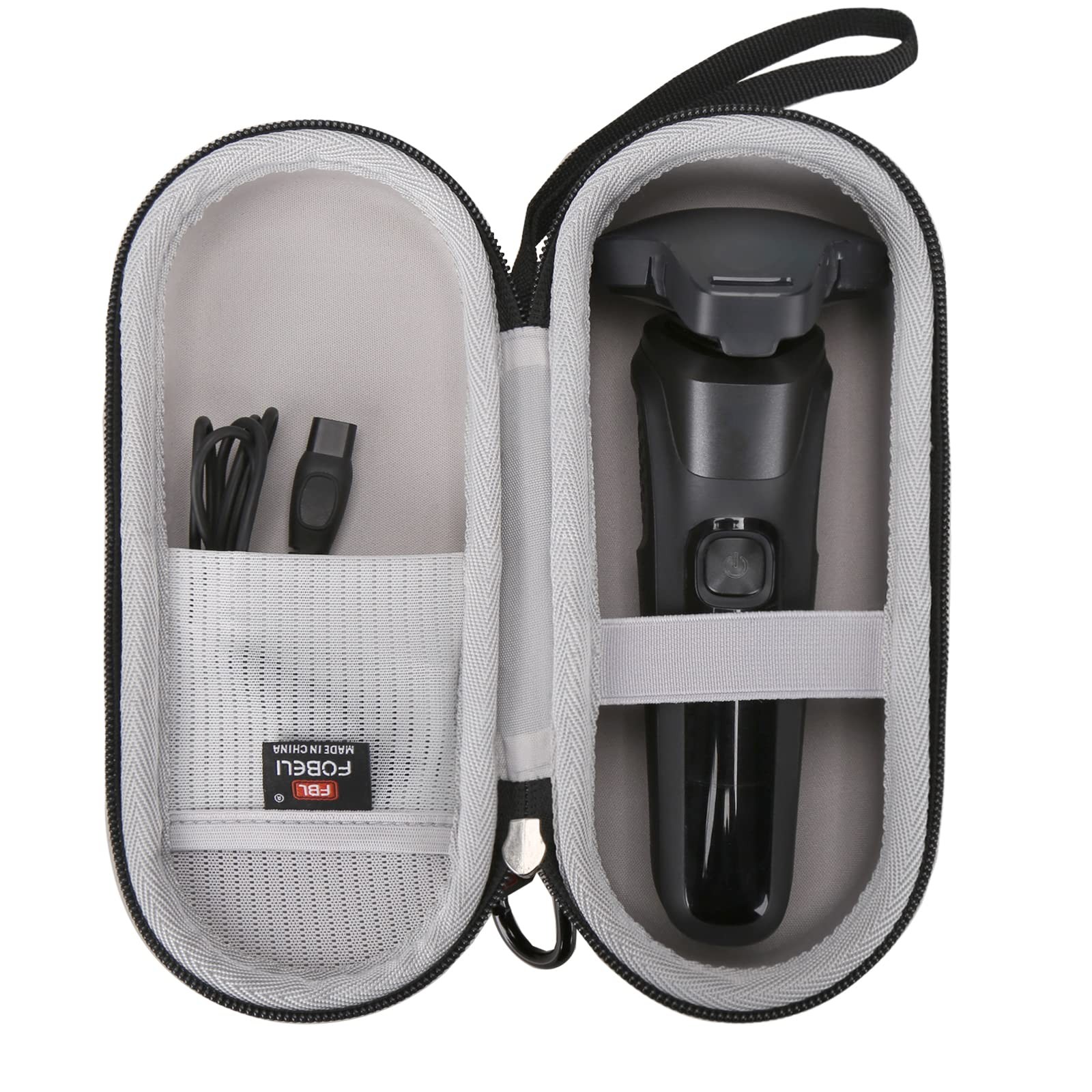 FBLFOBELI Hard Storage Case for Norelco Shaver 8.2 x 3.5 x 2.9 inches, Black 