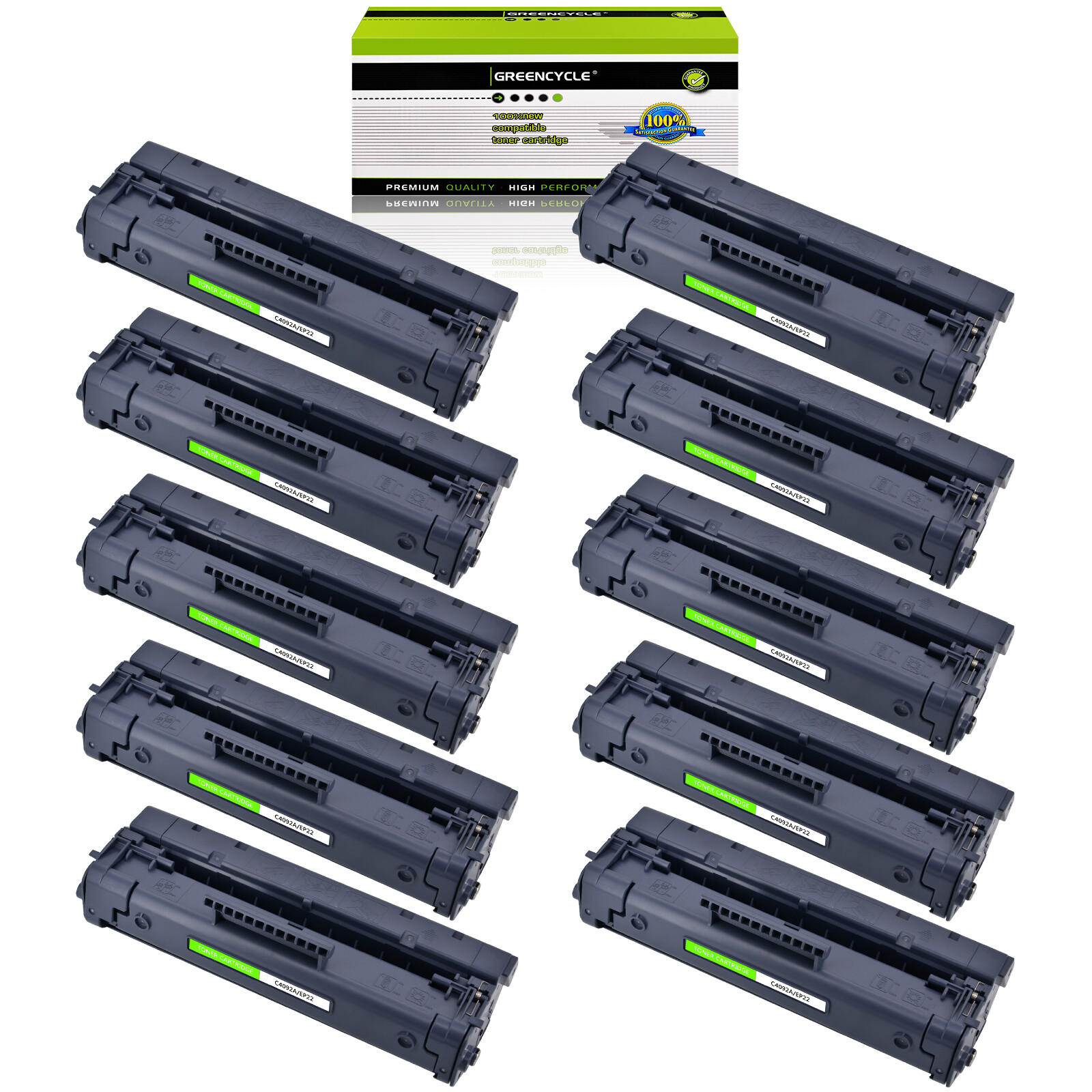 10PK C4092A 92A Toner Cartridge For HP Laserjet 1100se 1100xi 1100 3200 3200m