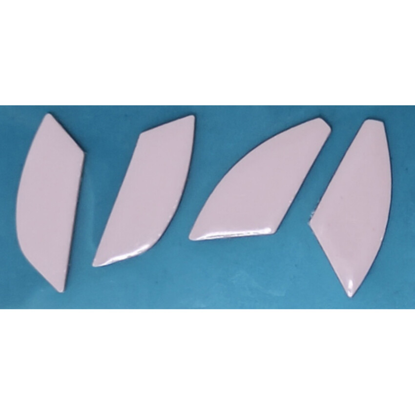 Mouse Foot Stickers Curved Edge Smooth Foot Tape for Finalmouse S12 M/S ULX UL2