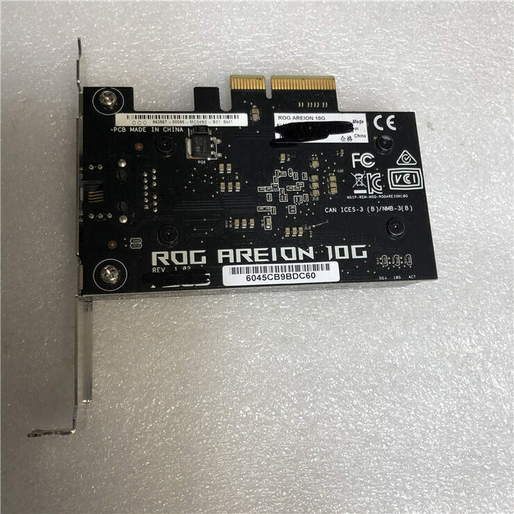 For ASUS Rog Gaming ROG AREION 10G  Network Card Game Ethernet PCIe Card Tested