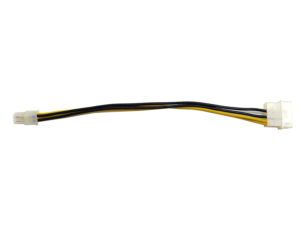 4-PIN MOLEX TO 4-PIN PSU P4 CPU POWER SUPPLY ATX EXTENSION ADAPTER CABLE