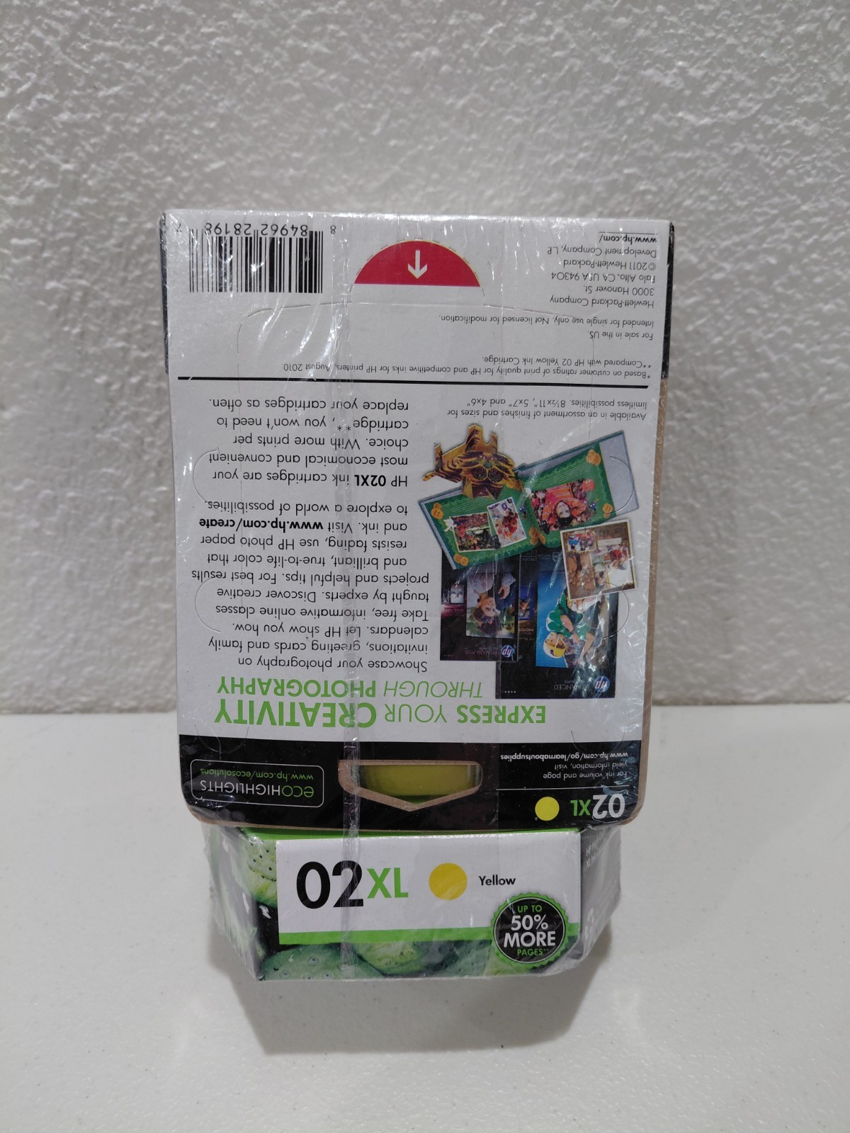 4 Yellow HP02 XL Compatible Ink Cartridge for HP 02XL HIGH CAPACITY HP 02 XL