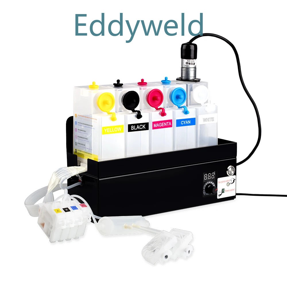 5 Color Dtf White Ink CISS For Epson L1800 L800 L805 1390 1400 1410 Printer