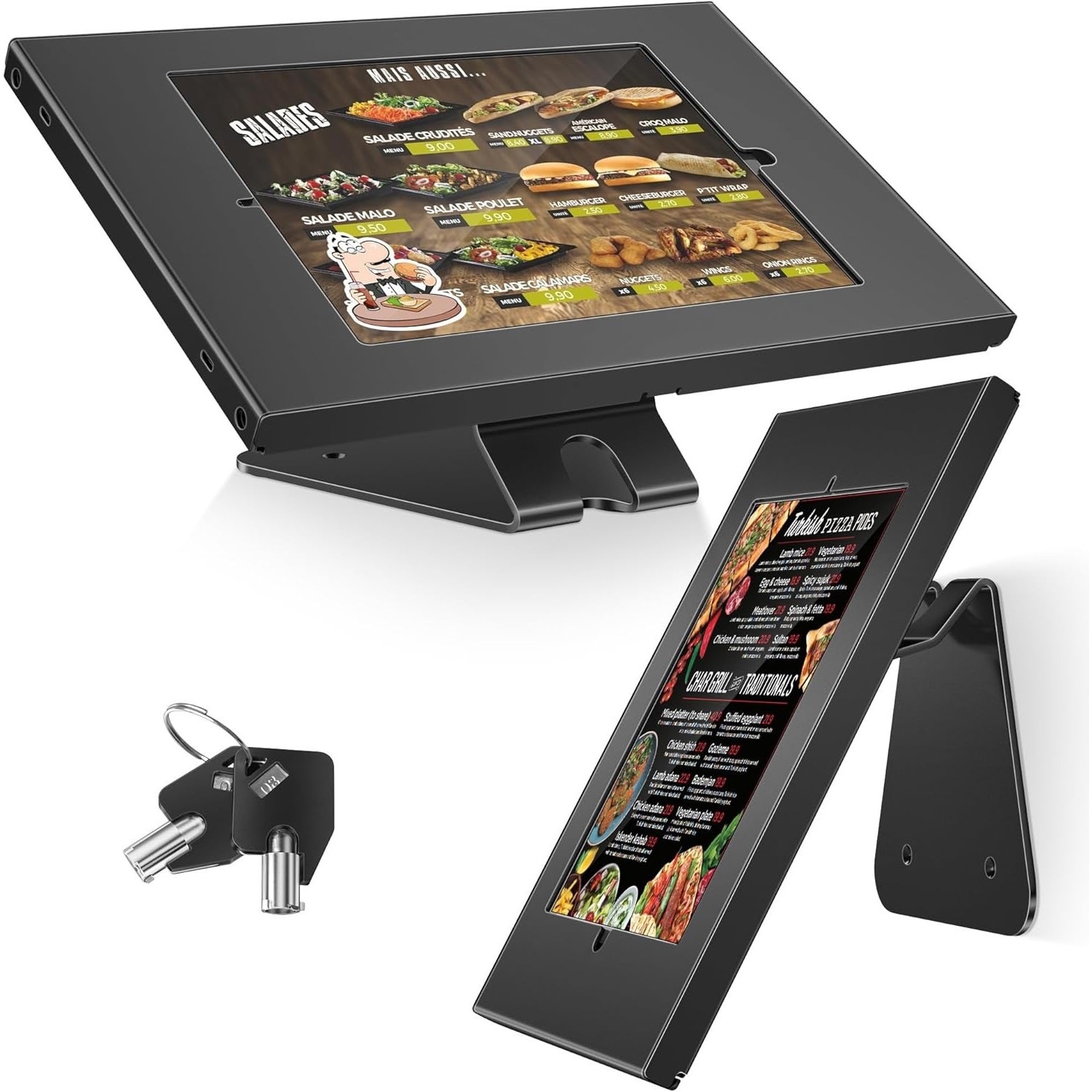 AboveTEK Anti-Theft Tablet Stand – IPad Locking & Security Stand, Countertop