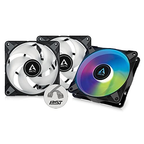 3 Pack PC Fans 120mm PWM A-RGB Case Fan Black 2000 RPM
