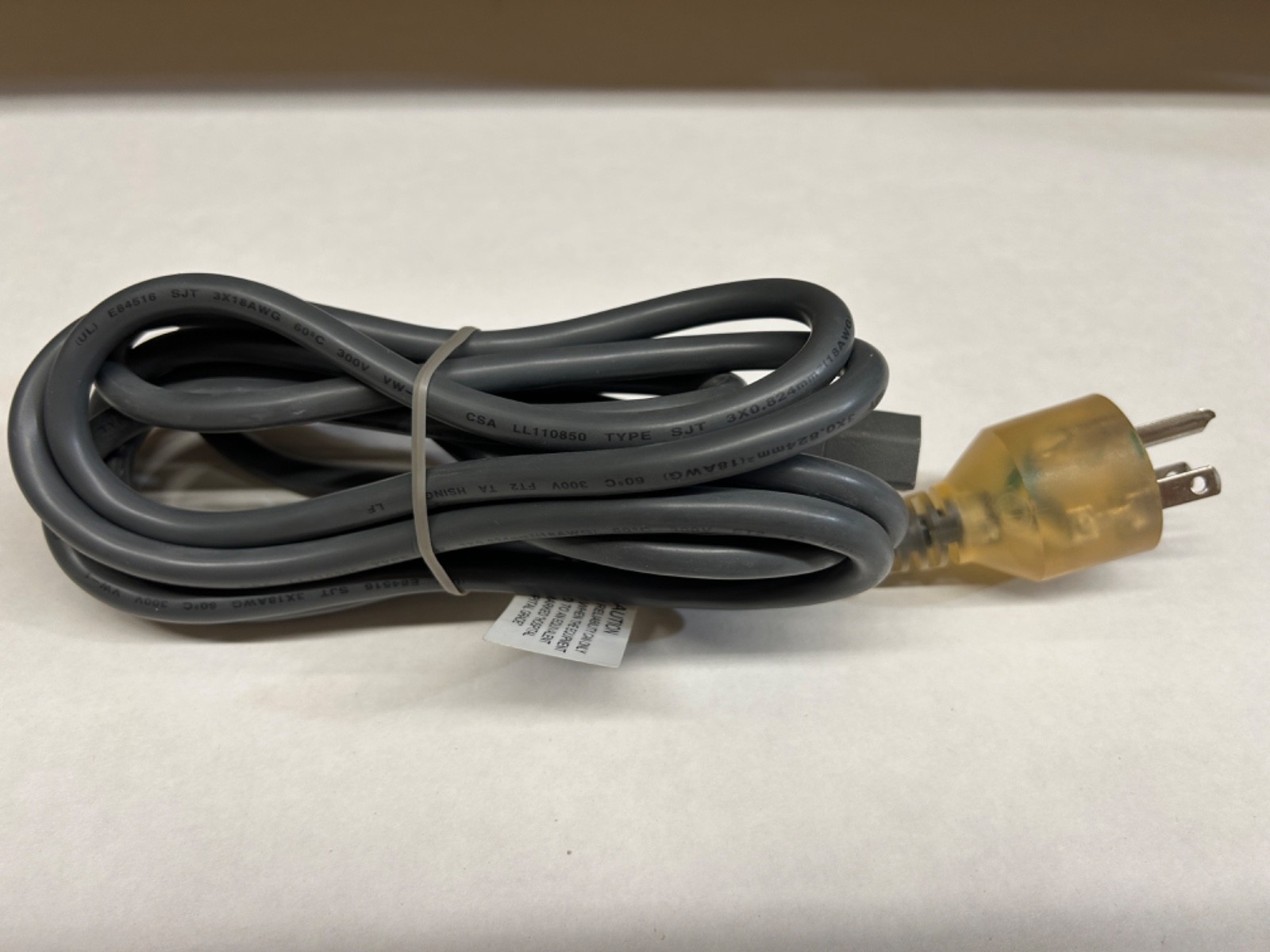 10' HOSPITAL GRADE POWER CORD 3-PRONG 10A 125V 17512A8B1 VOLEX