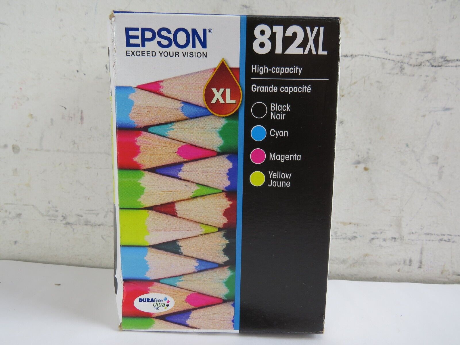 Genuine Epson 812XL Black Cyan Magenta Yellow Ink Cartridges T812XL-XCS 2026