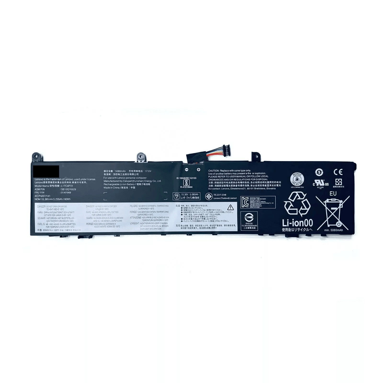 Genuine L17C4P72 Battery For Lenovo ThinkPad P1 X1E 20MD-20ME X1 Extreme 1ST GEN