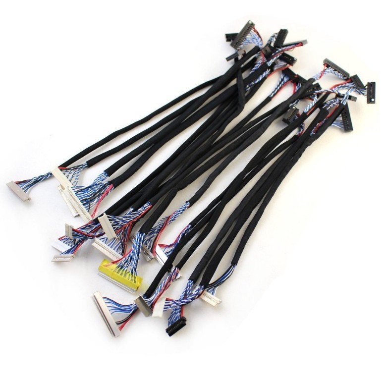 18Pcs/set Universal LVDS Cable for LCD Display Panel Support 14’’-26'' Screen