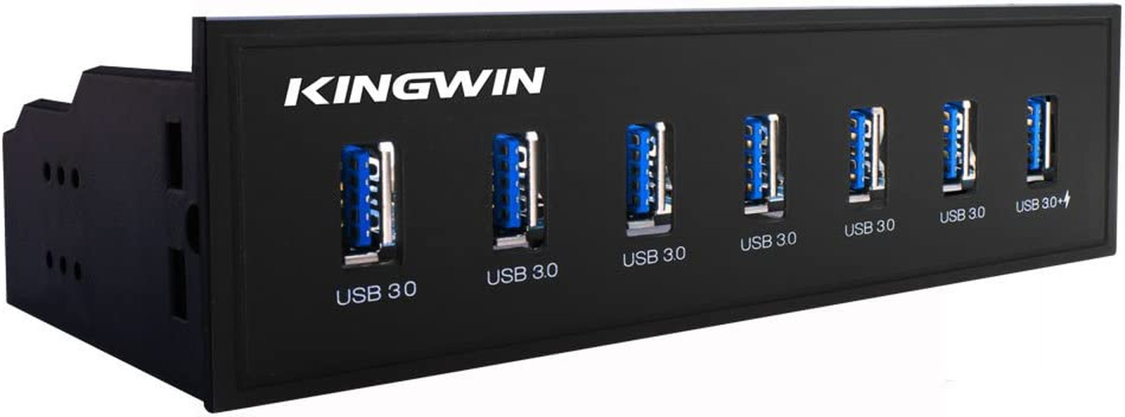 Kingwin Front Panel USB 3.0 Hub 7 Port & One Fast Charging USB 2.1A Charging Por