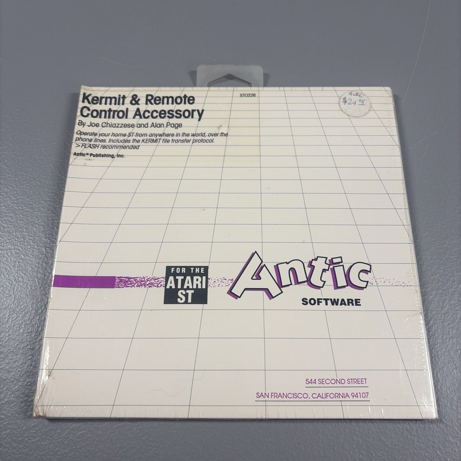 Vintage Atari Software - Antic Kermit Remote Control Accessory Atari ST New Seal