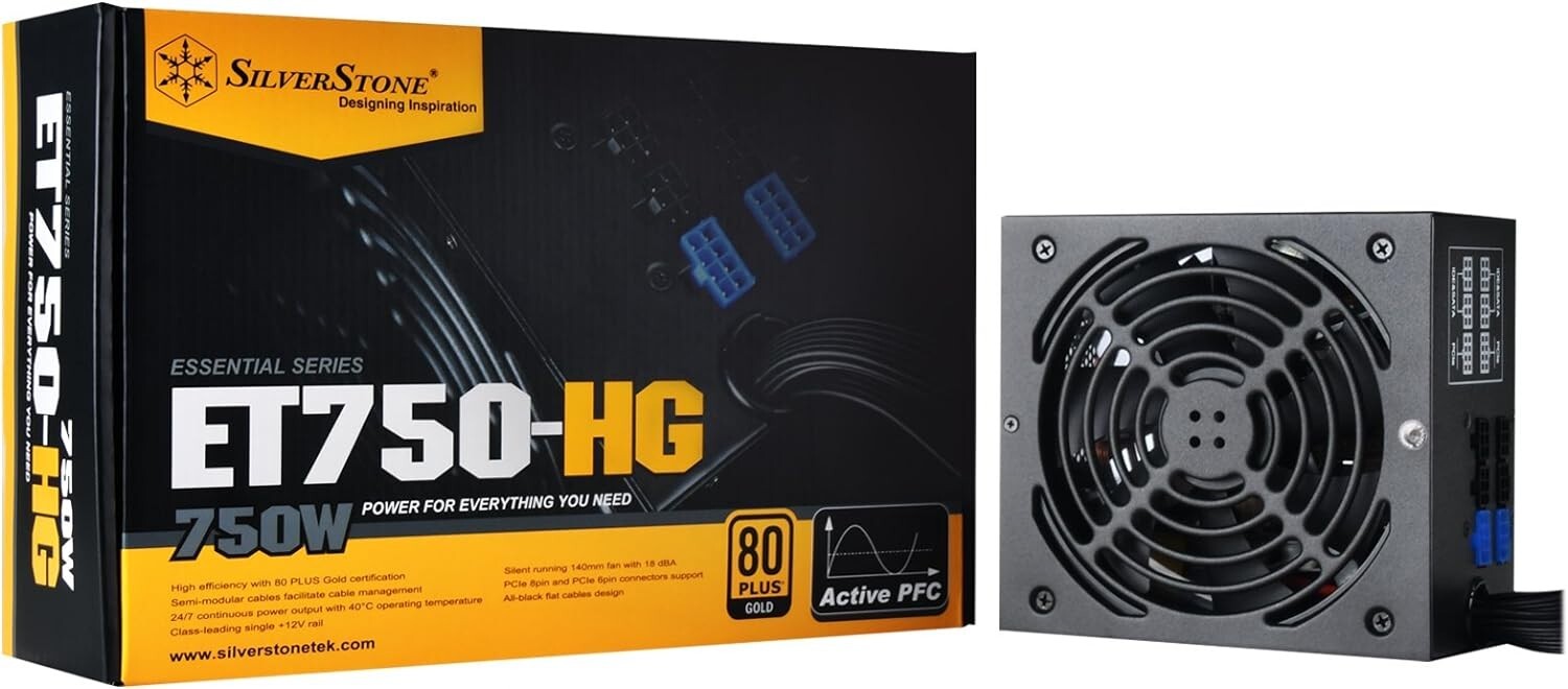 SilverStone Technology 750 Watt Semi-Modular 80 Plus Gold Computer Power Supply