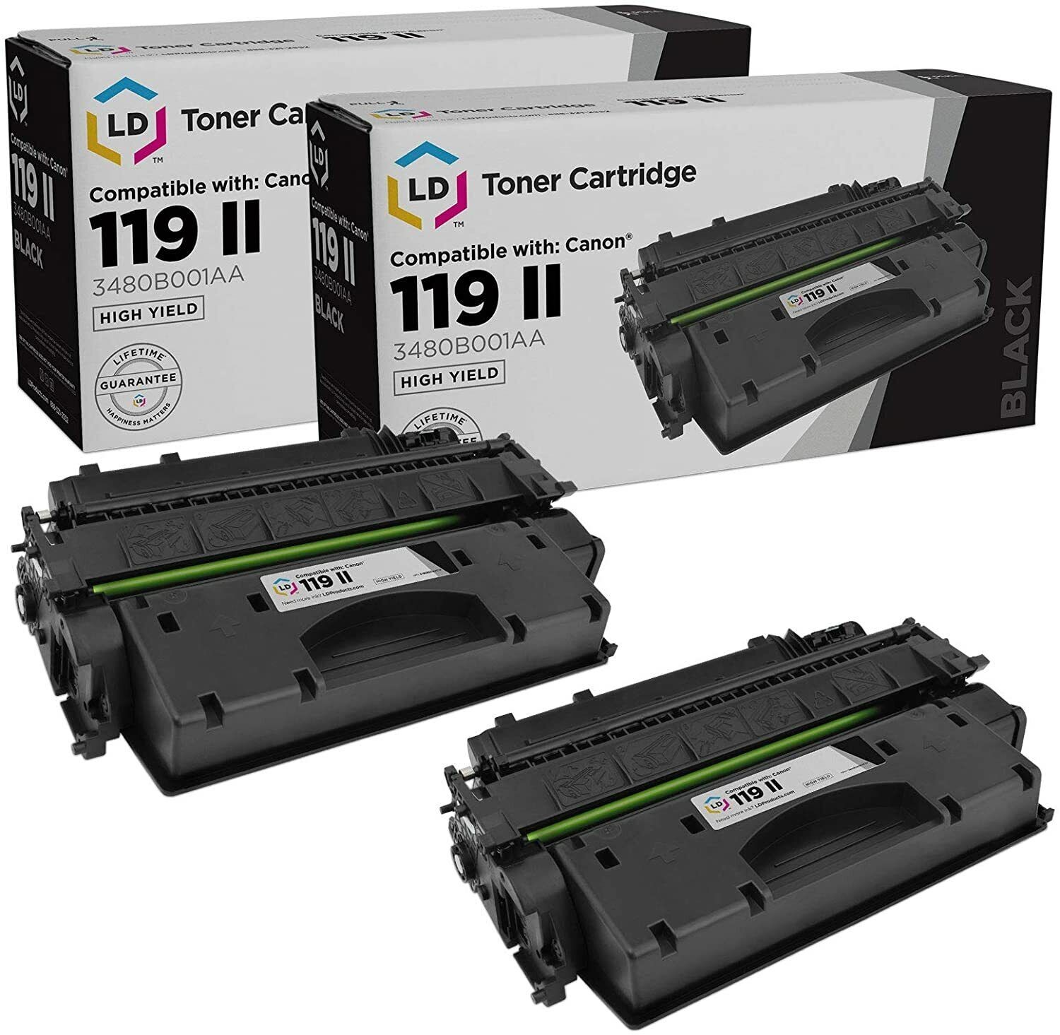 LD 2PK 3480B001AA for Canon 119II High Yield Black Toner Cartridge MF5950 MF5960