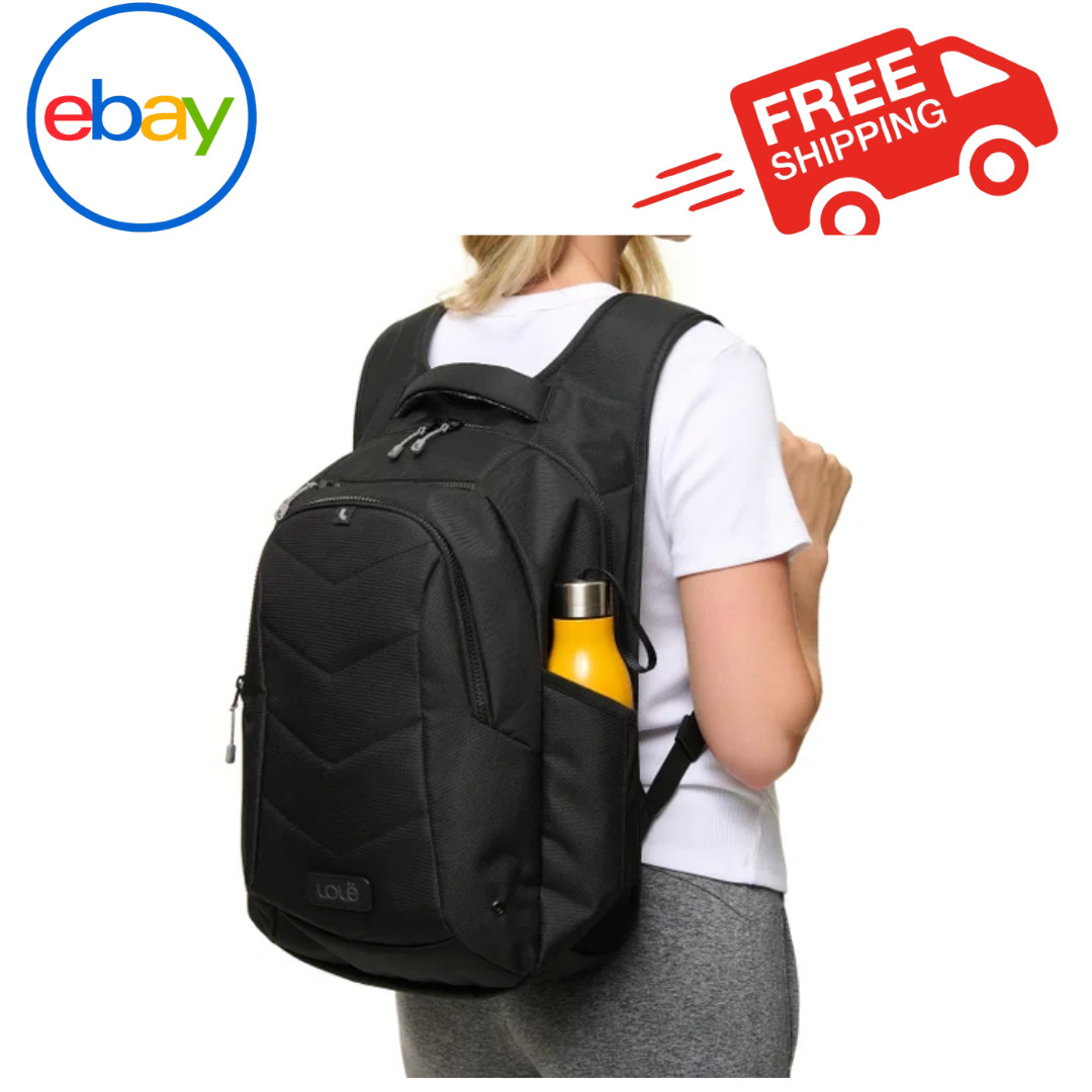 Lolë Quilted Laptop Backpack – Stylish, Durable, Padded Compartment for 15"