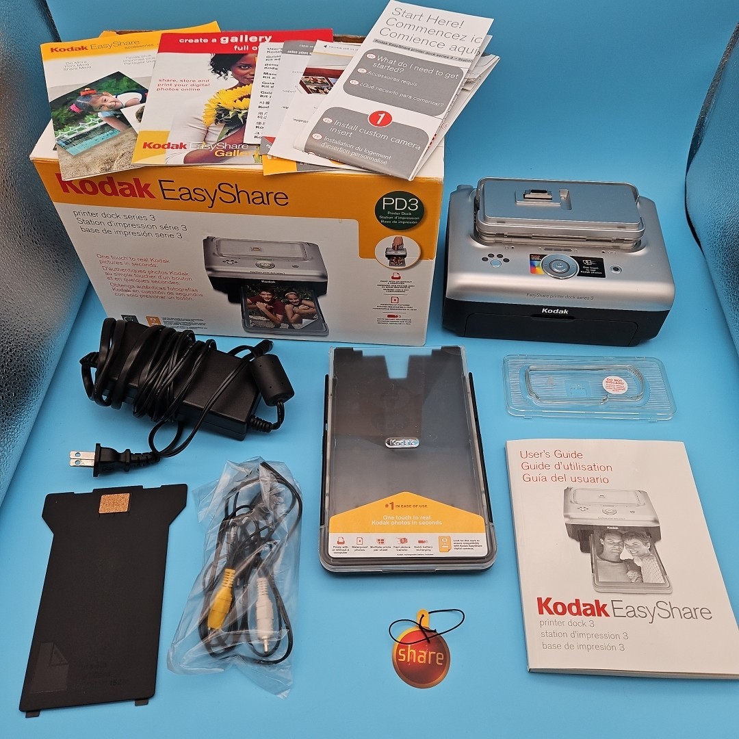Kodak EasyShare Series 3 Digital Photo PD3 Thermal Printer Dock Station
